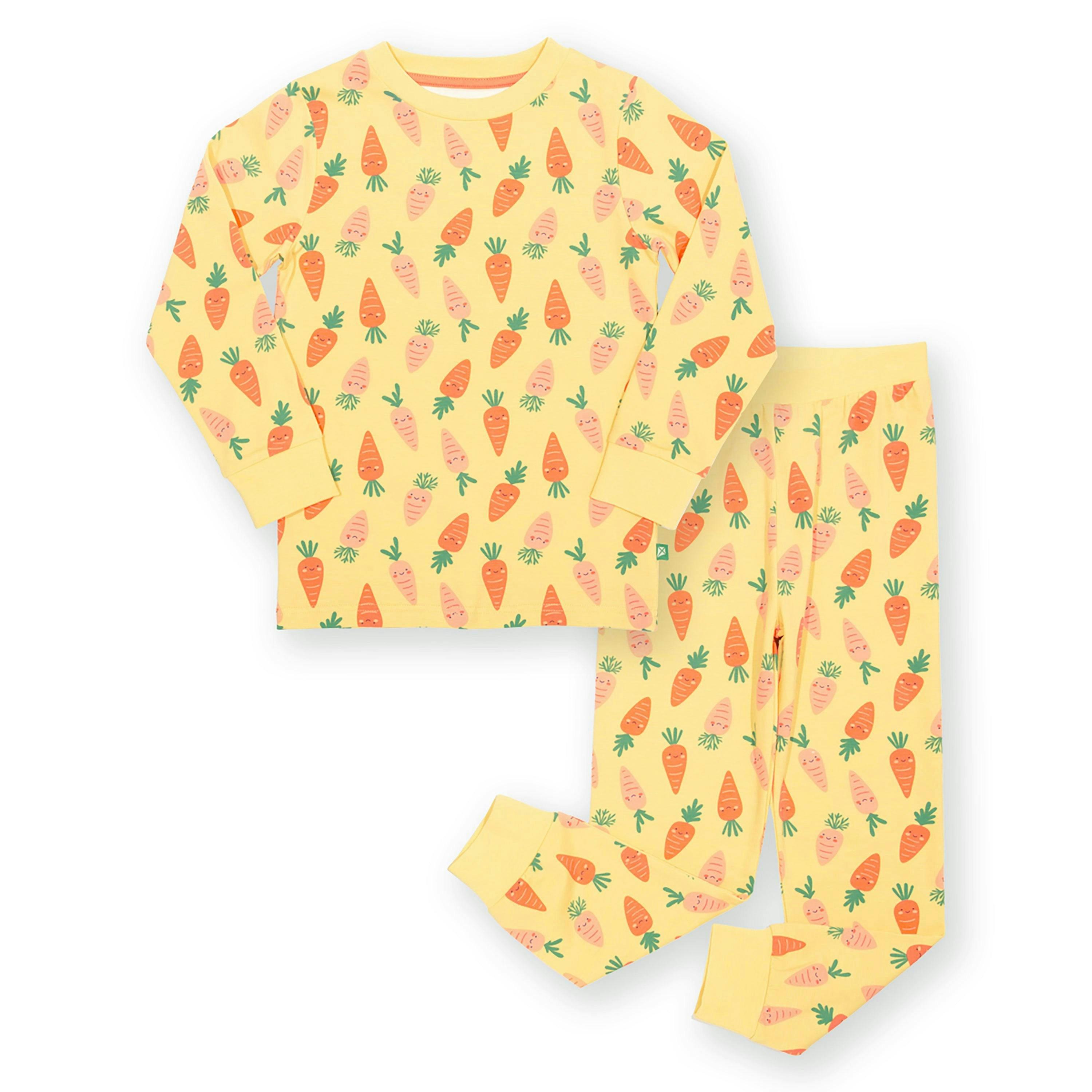 Kids Organic Happy Carrot Pyjamas , view 4 of 4