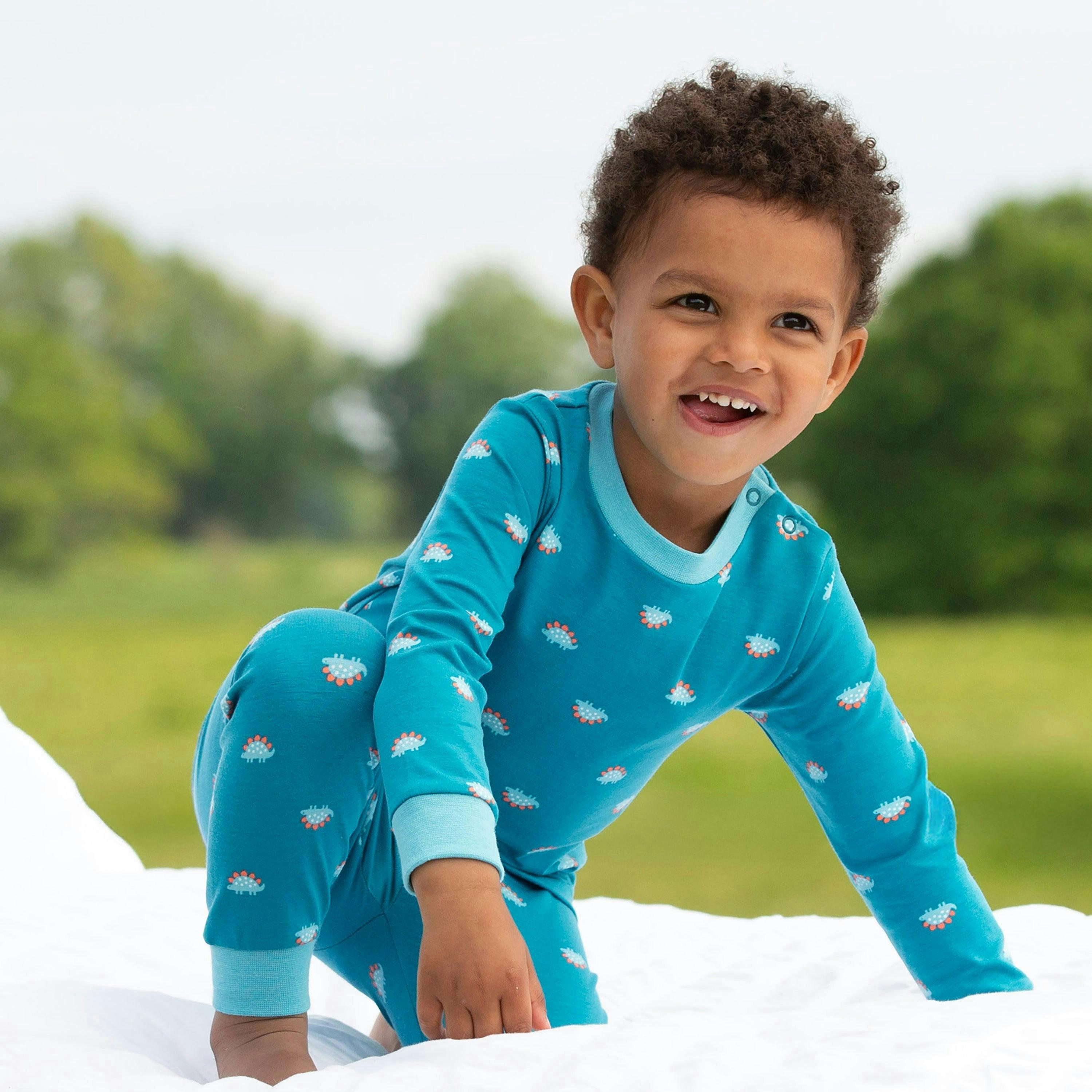 Kids Organic Steggie Dot Pyjamas , view 2 of 6