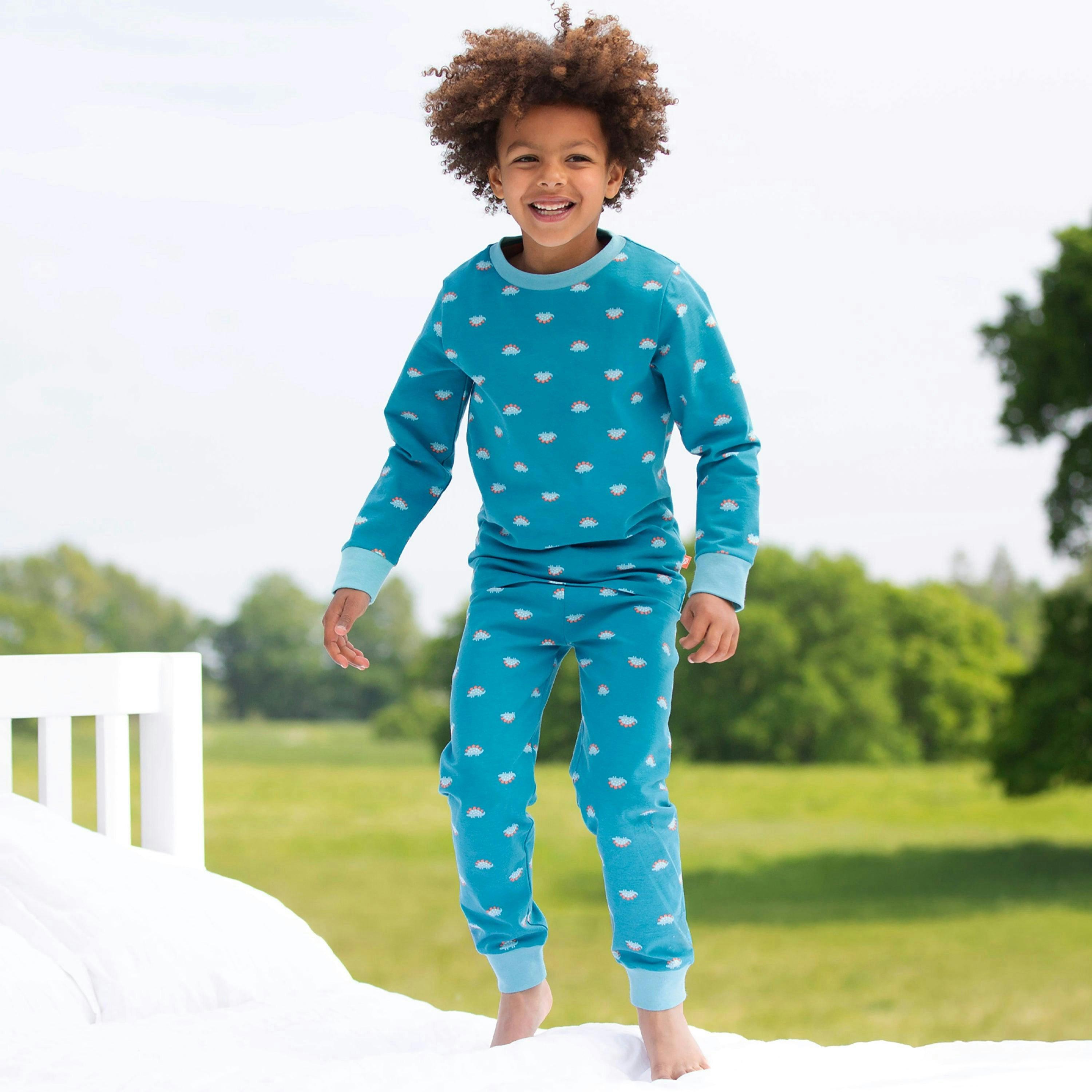 Kids Organic Steggie Dot Pyjamas , view 3 of 6