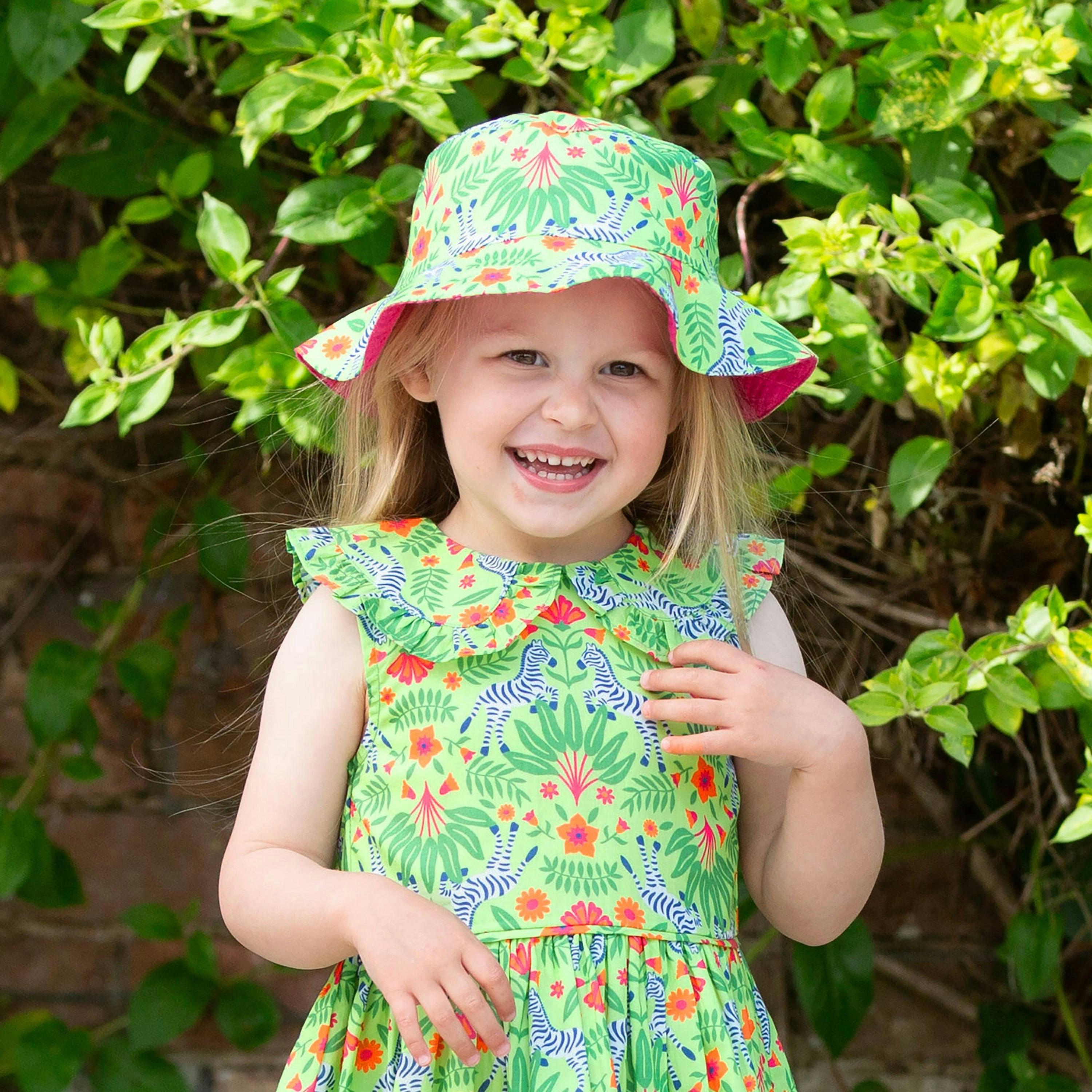 Kids Organic Dazzle Sun Hat , view 2 of 5