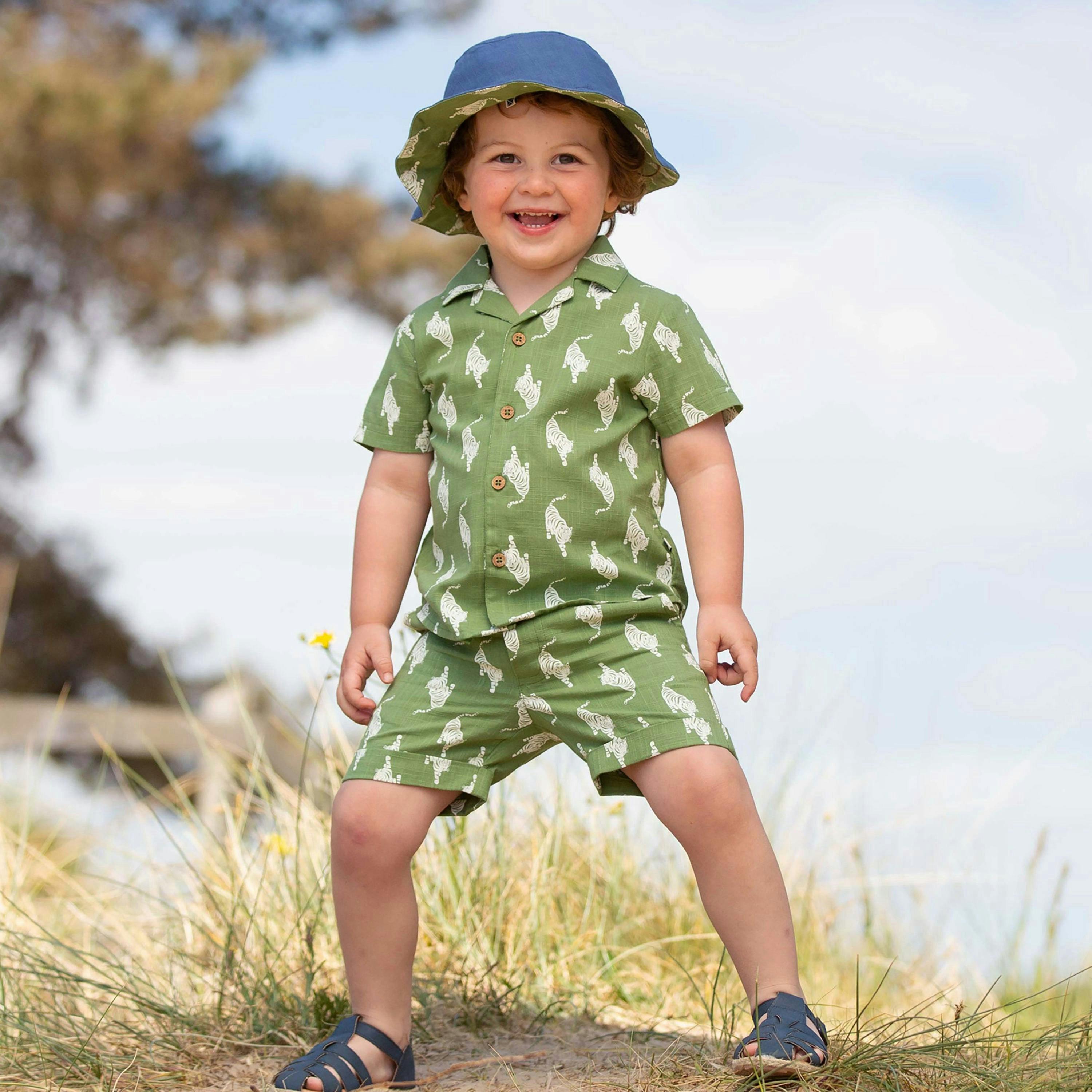 Kids Organic Stay Wild Sun Hat , view 3 of 5