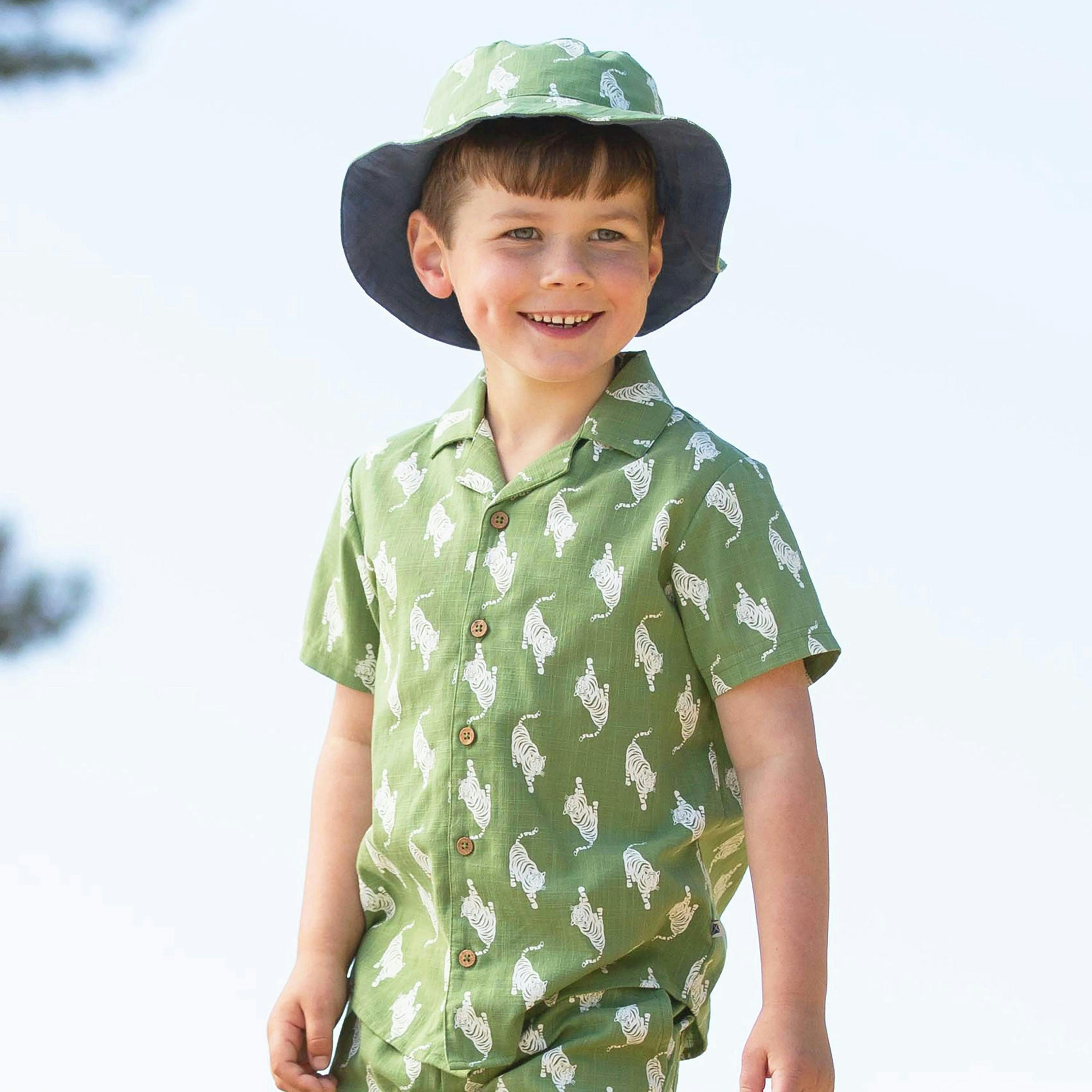 Kids Organic Stay Wild Sun Hat , view 4 of 5