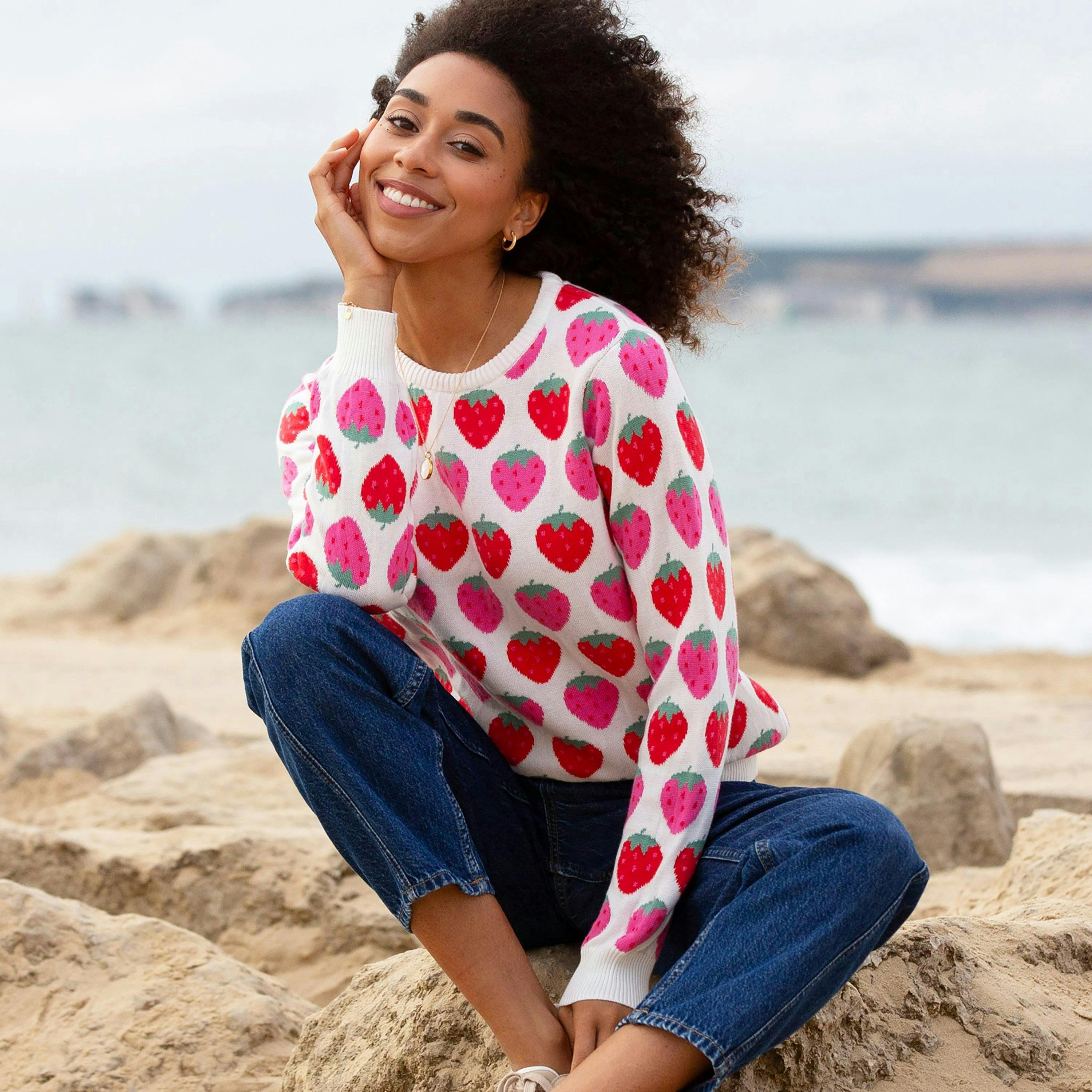 Puncknowle Organic Knit Jumper , view 1 of 3