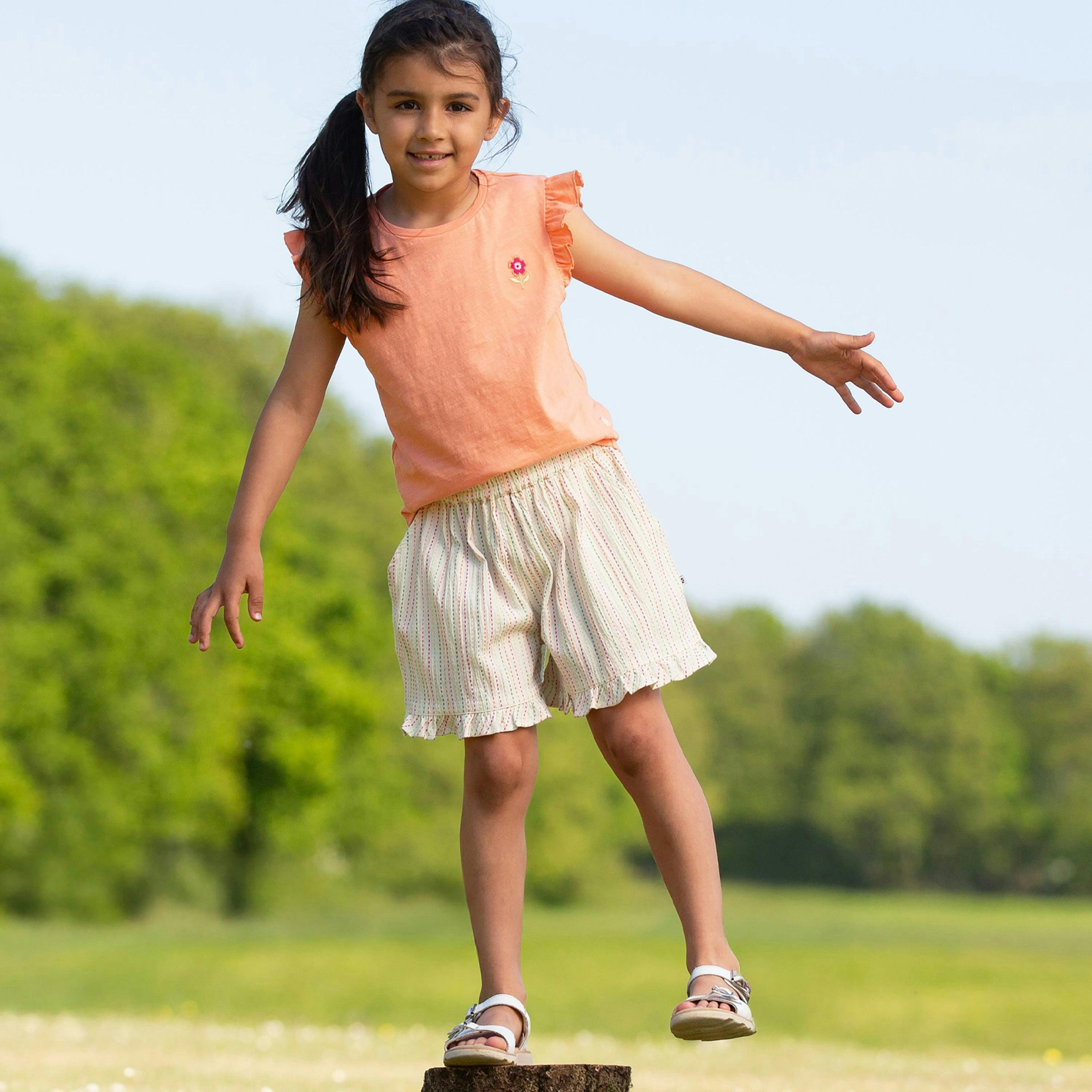 Kids Organic Easy On Culottes Special Stripe , view 3 of 4