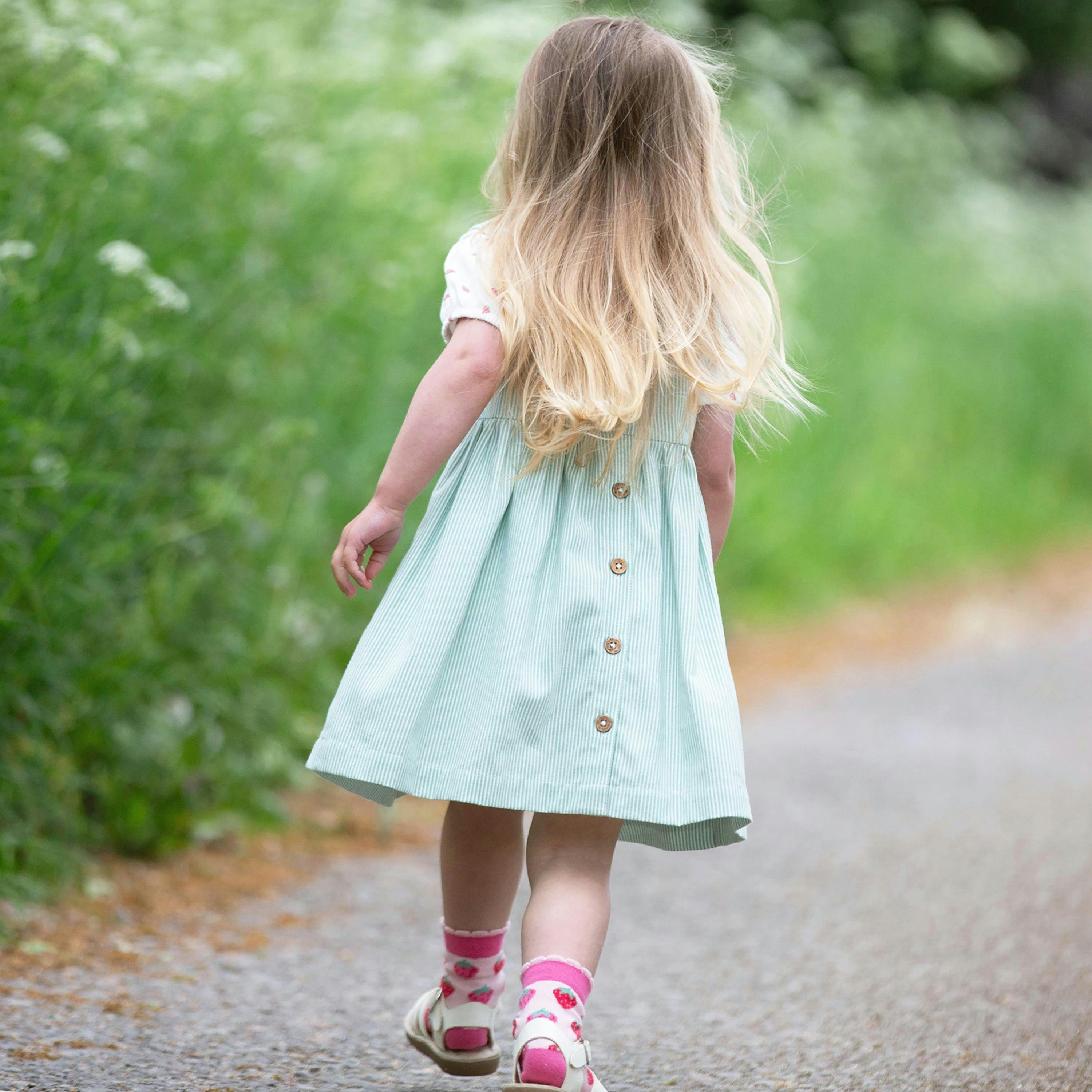 Kids Organic Berry Dress , view 3 of 4