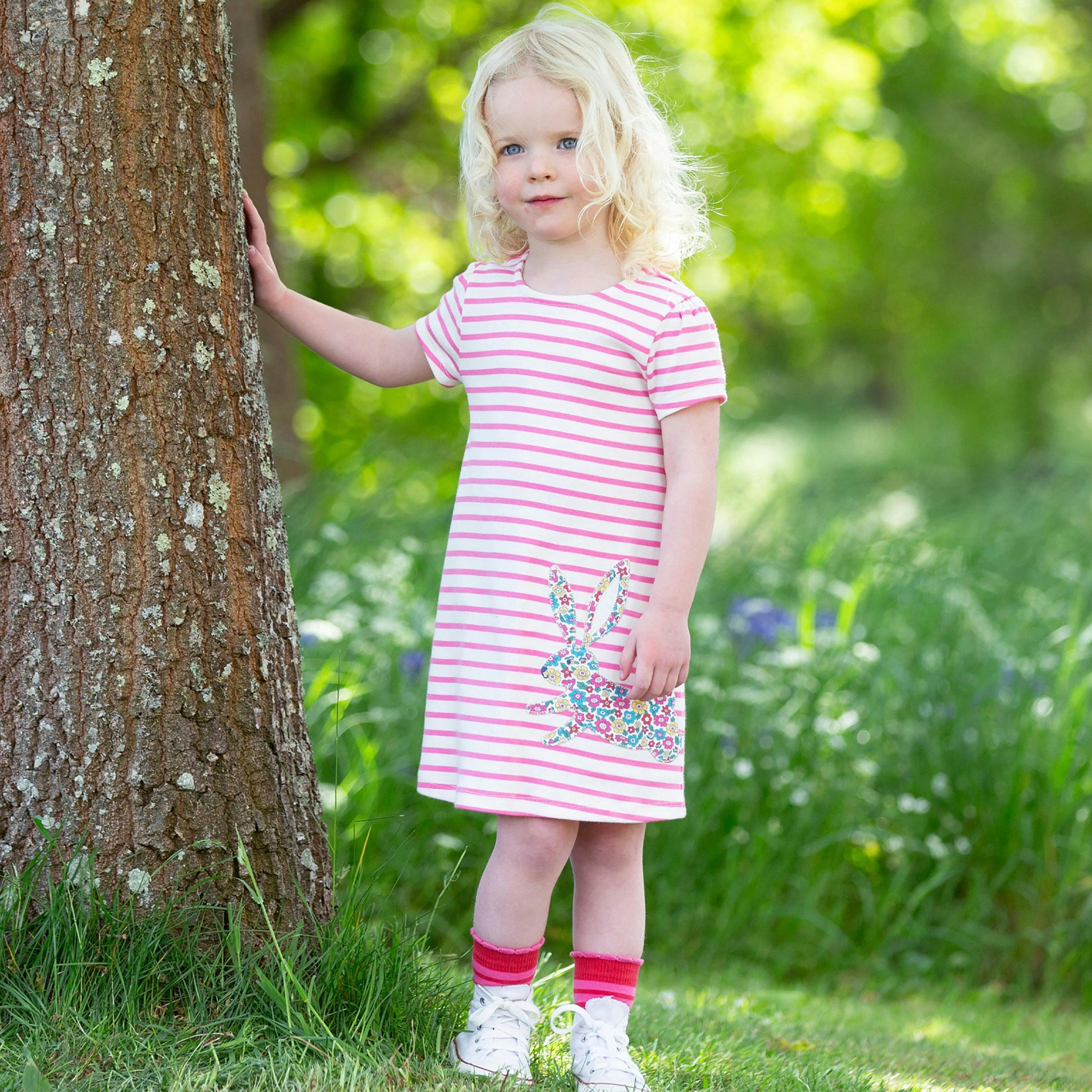 Kids Organic Busy Bun Dress , view 2 of 4