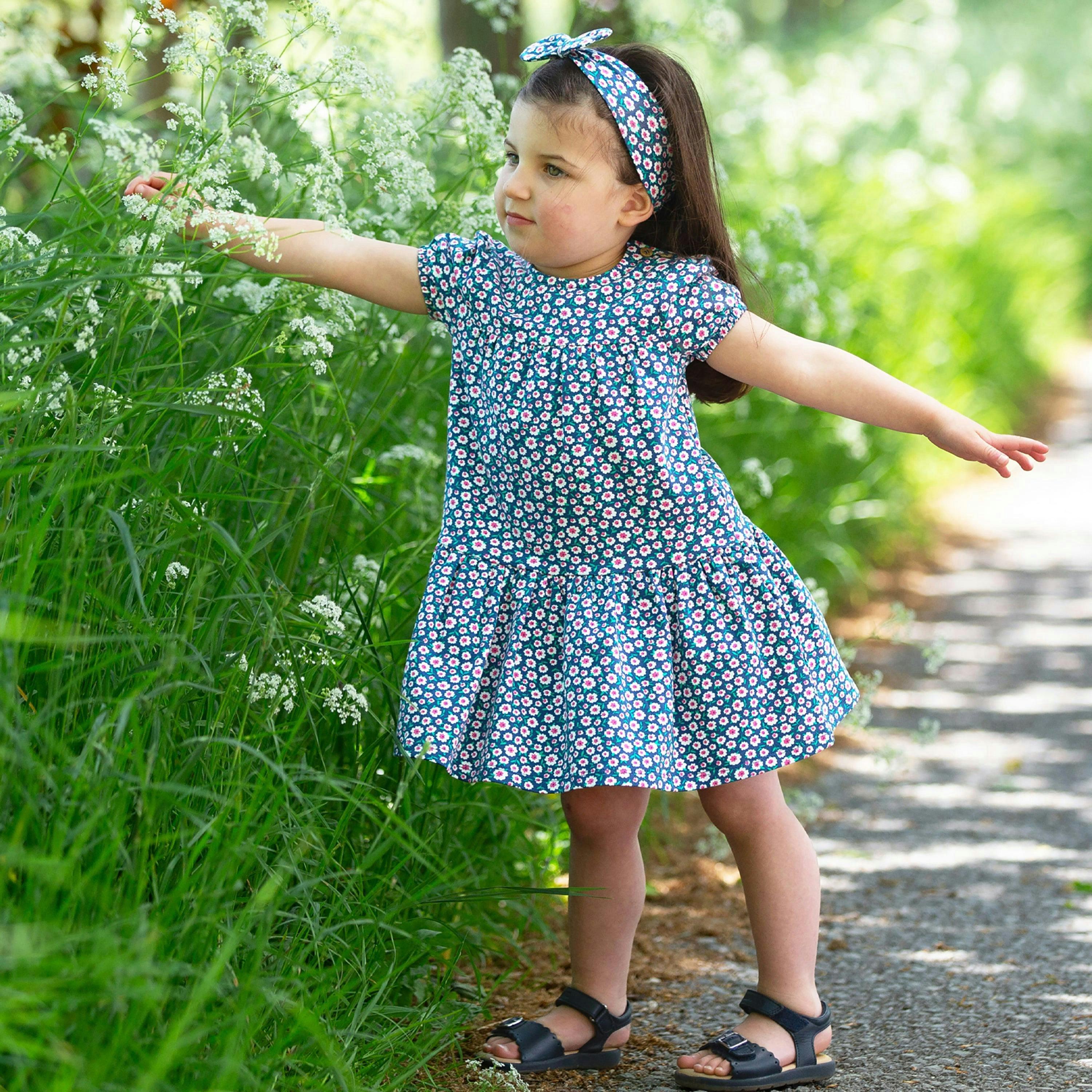 Kids Organic Little Blossom Dress , view 2 of 4