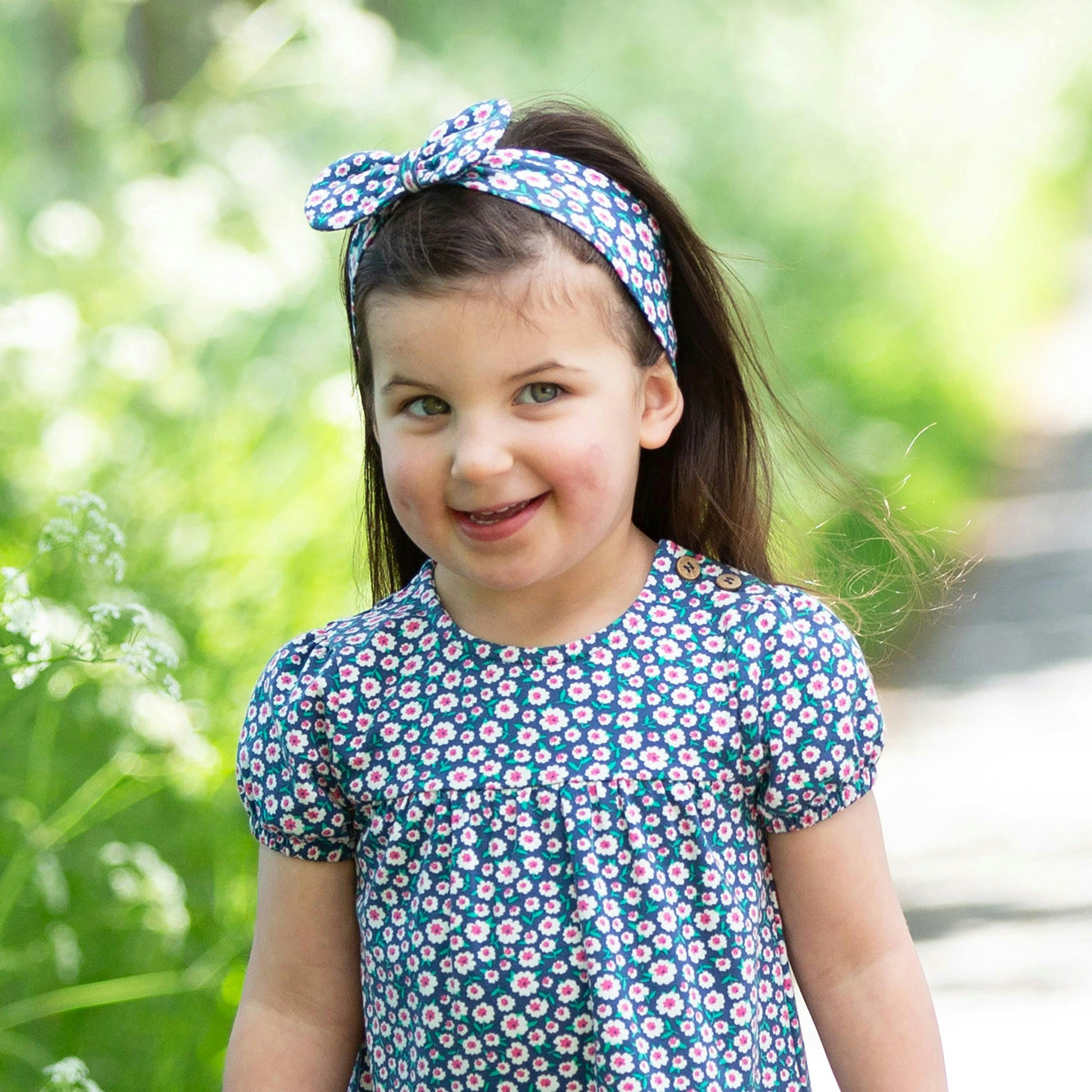 Kids Organic Little Blossom Dress , view 3 of 4