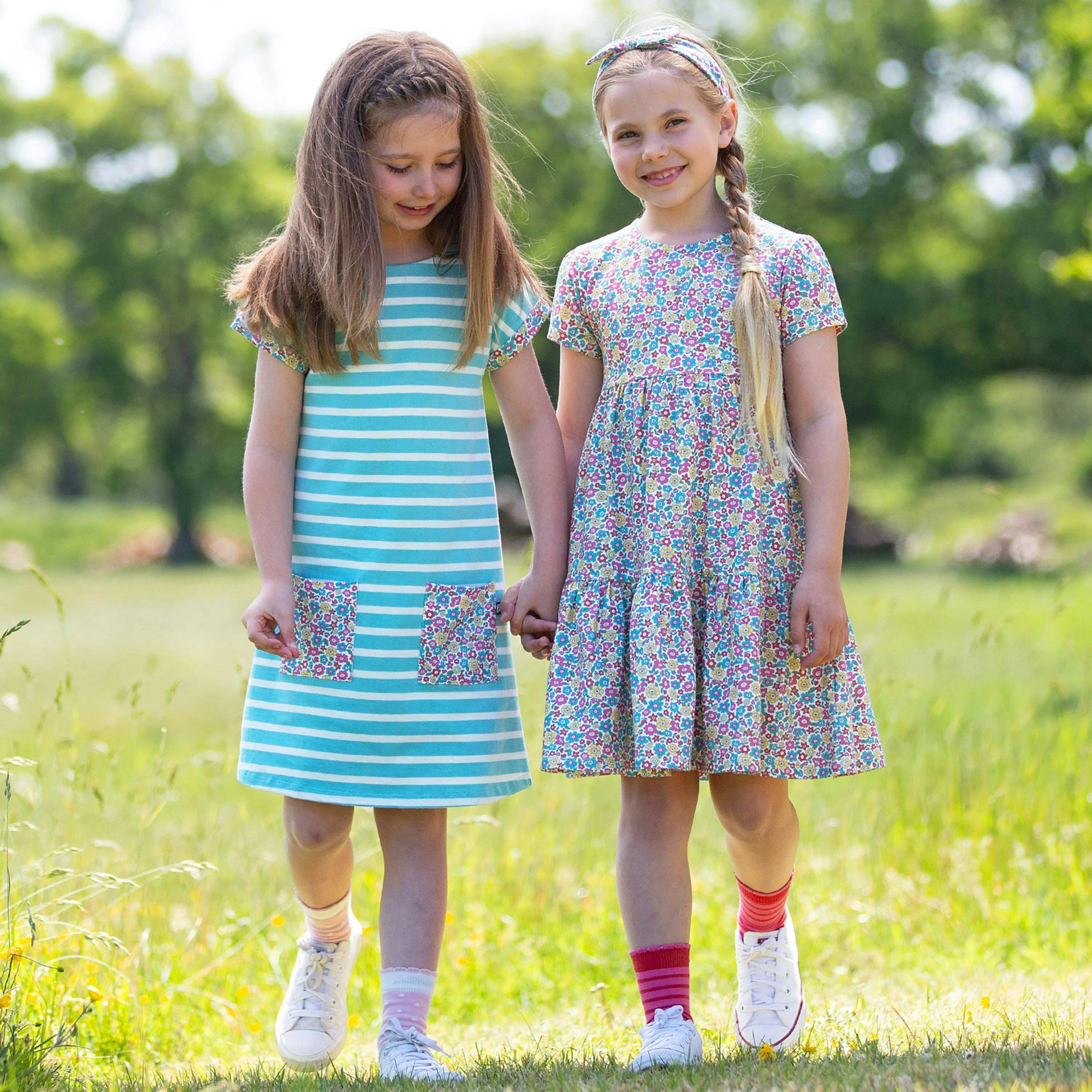 Kids Organic Born To Bloom Dress , view 4 of 6