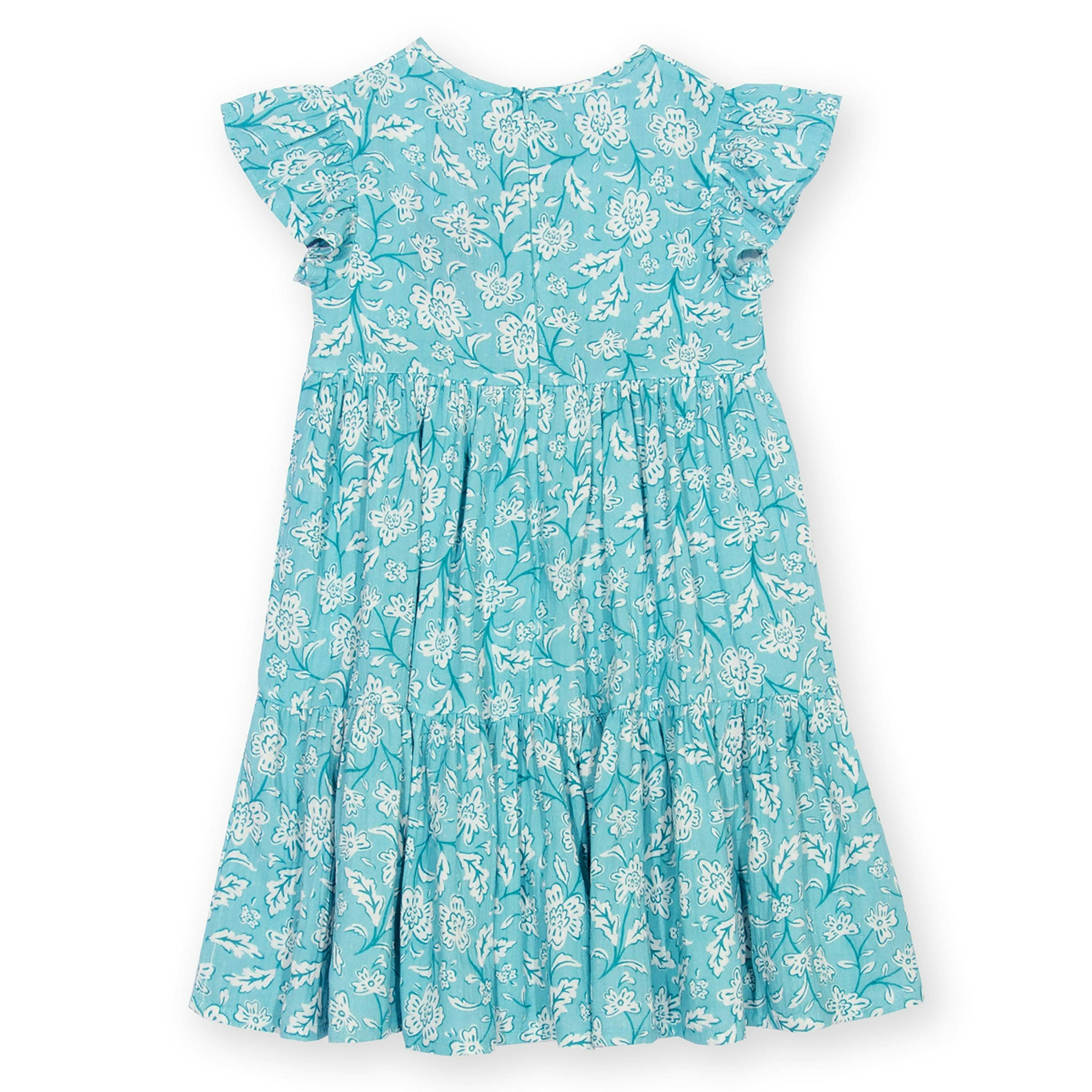 Kids Organic Ocean Bloom Dress , view 5 of 5