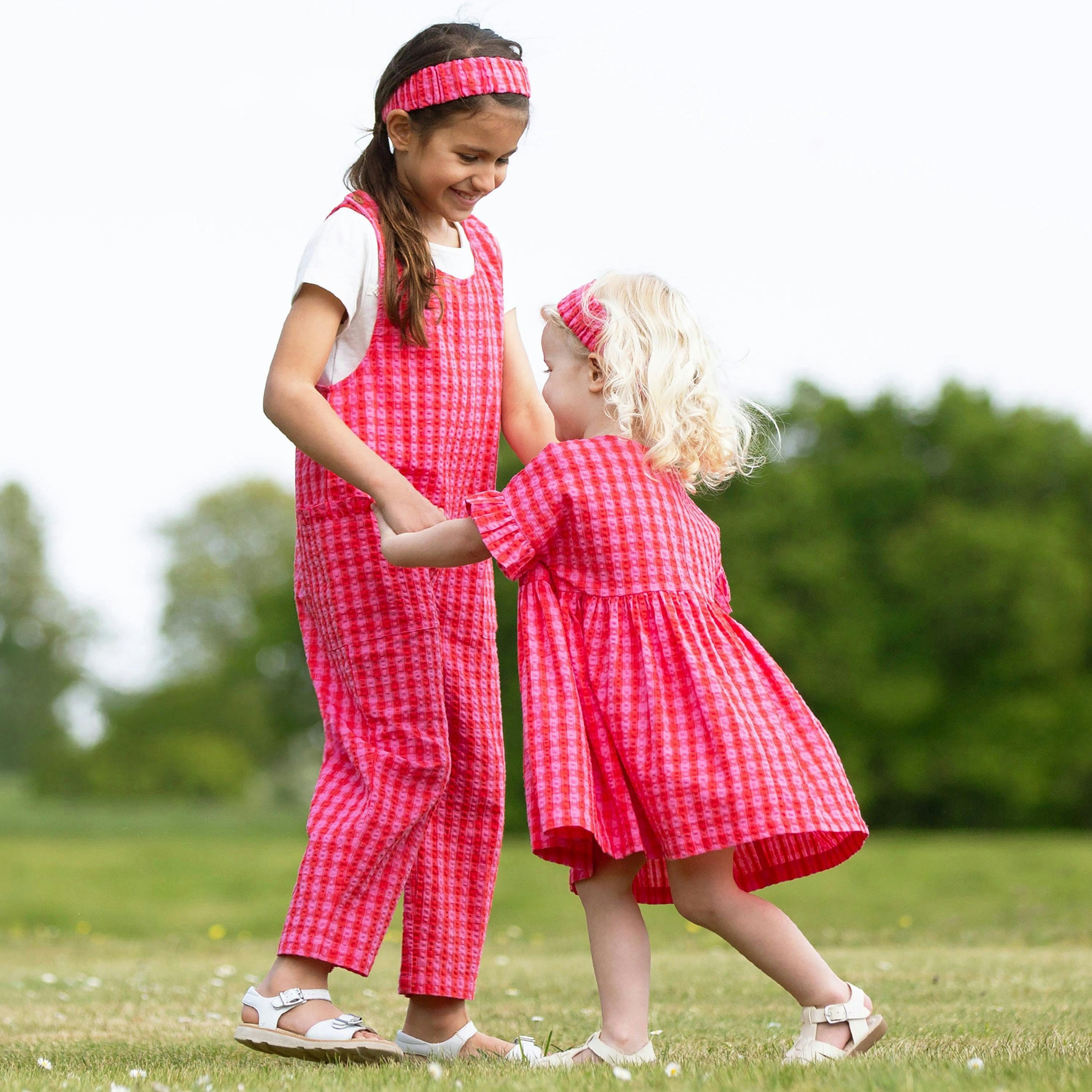 Kids Organic Gingham Dress , view 4 of 5