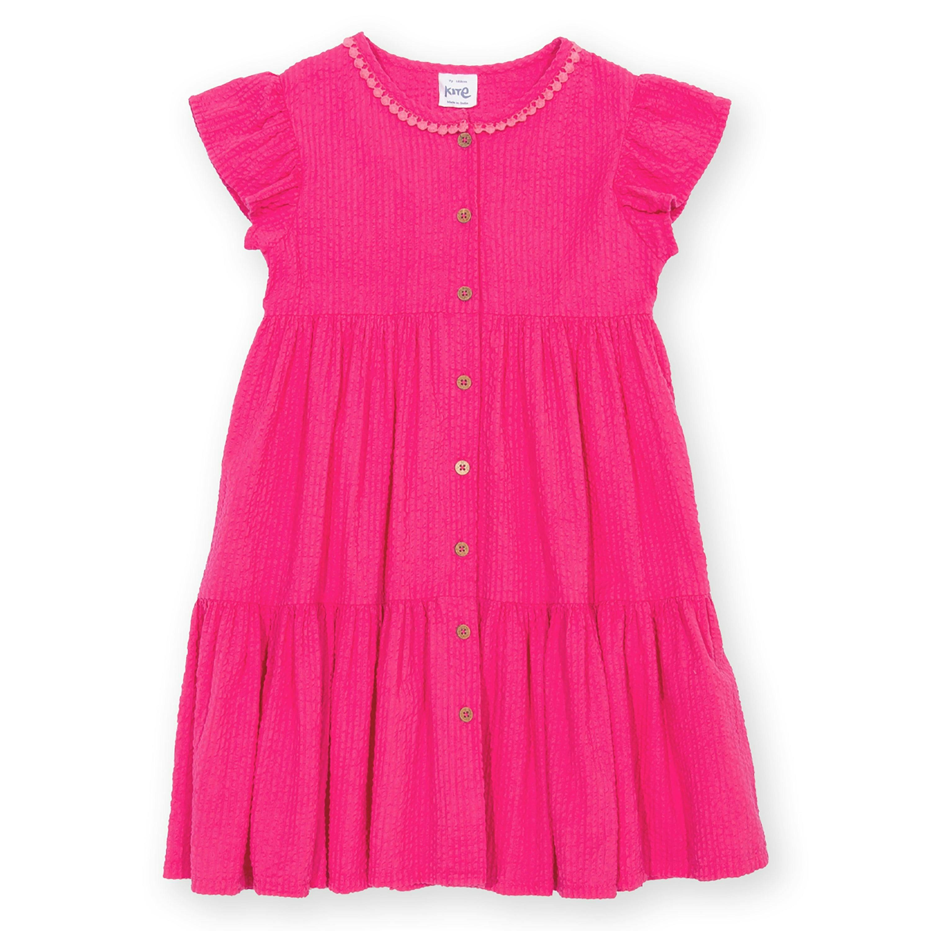 Kids Waterfall Organic Dress , view 1 of 3