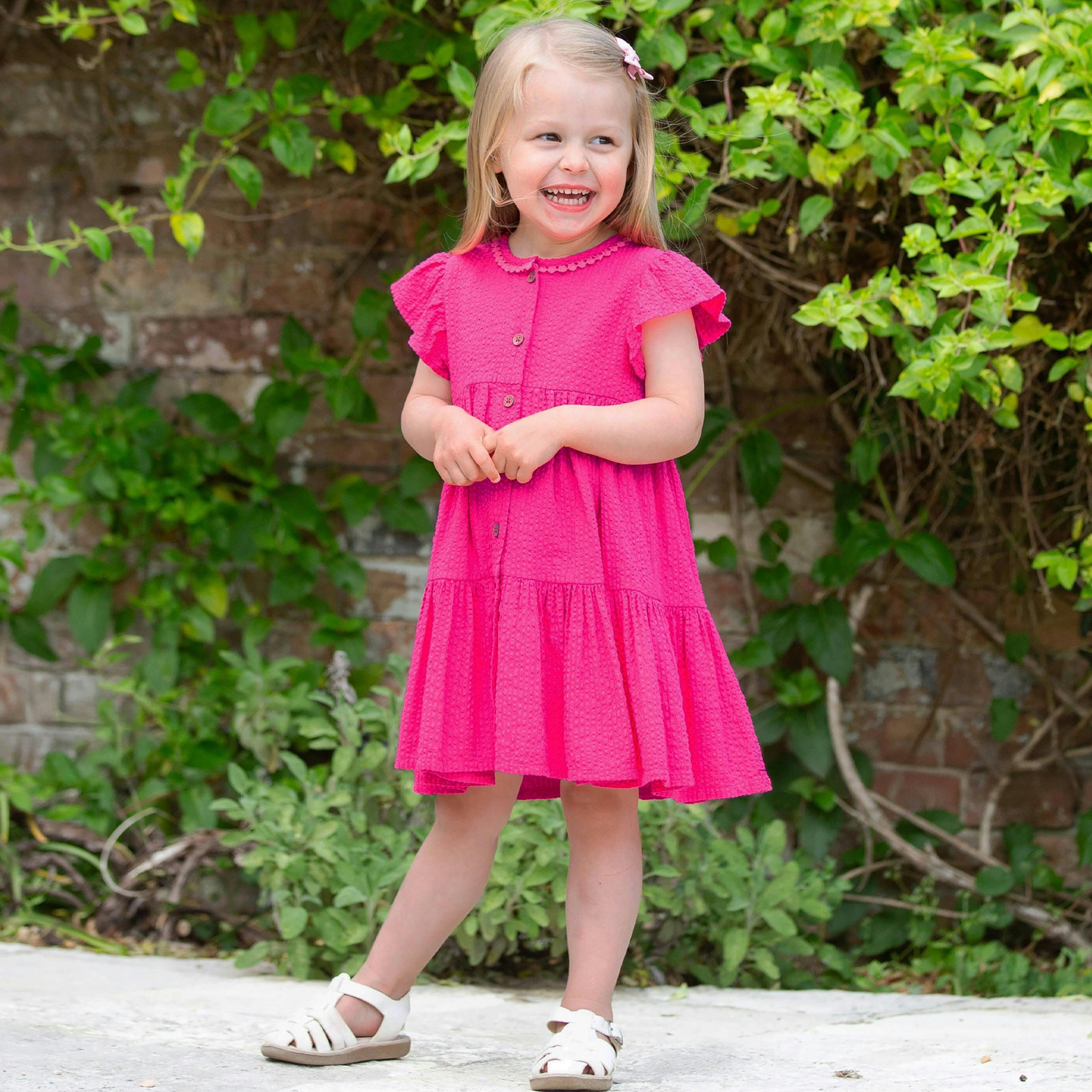 Kids Organic Waterfall Dress , view 2 of 5