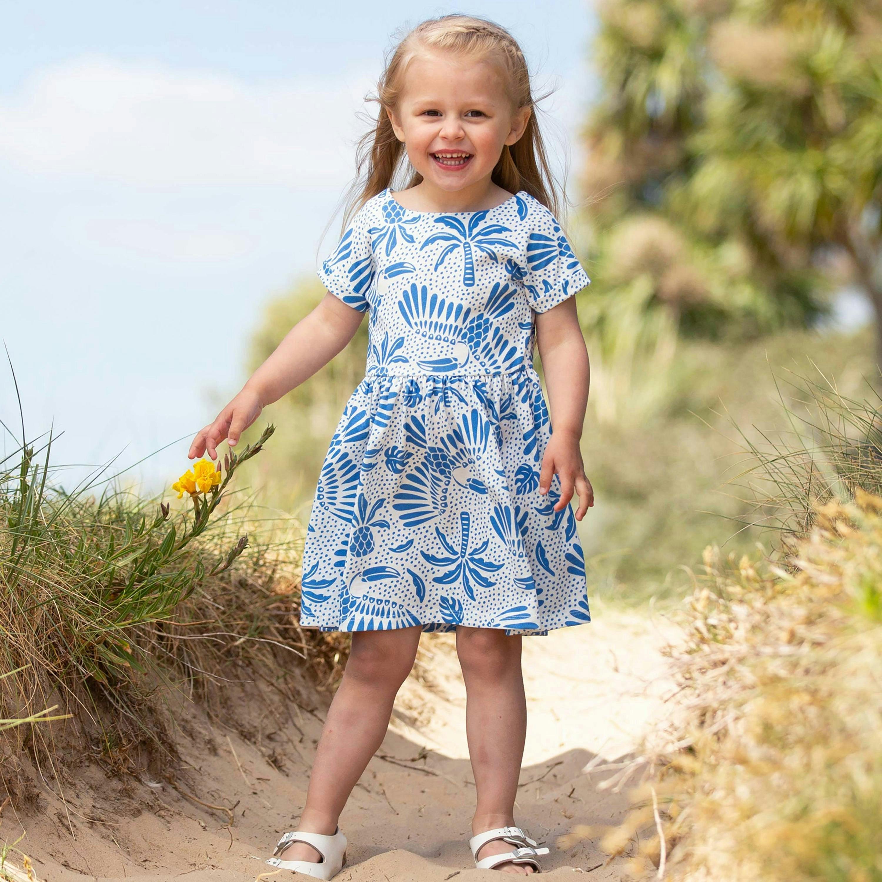 Kids Organic Toucan Do It Dress , view 2 of 5
