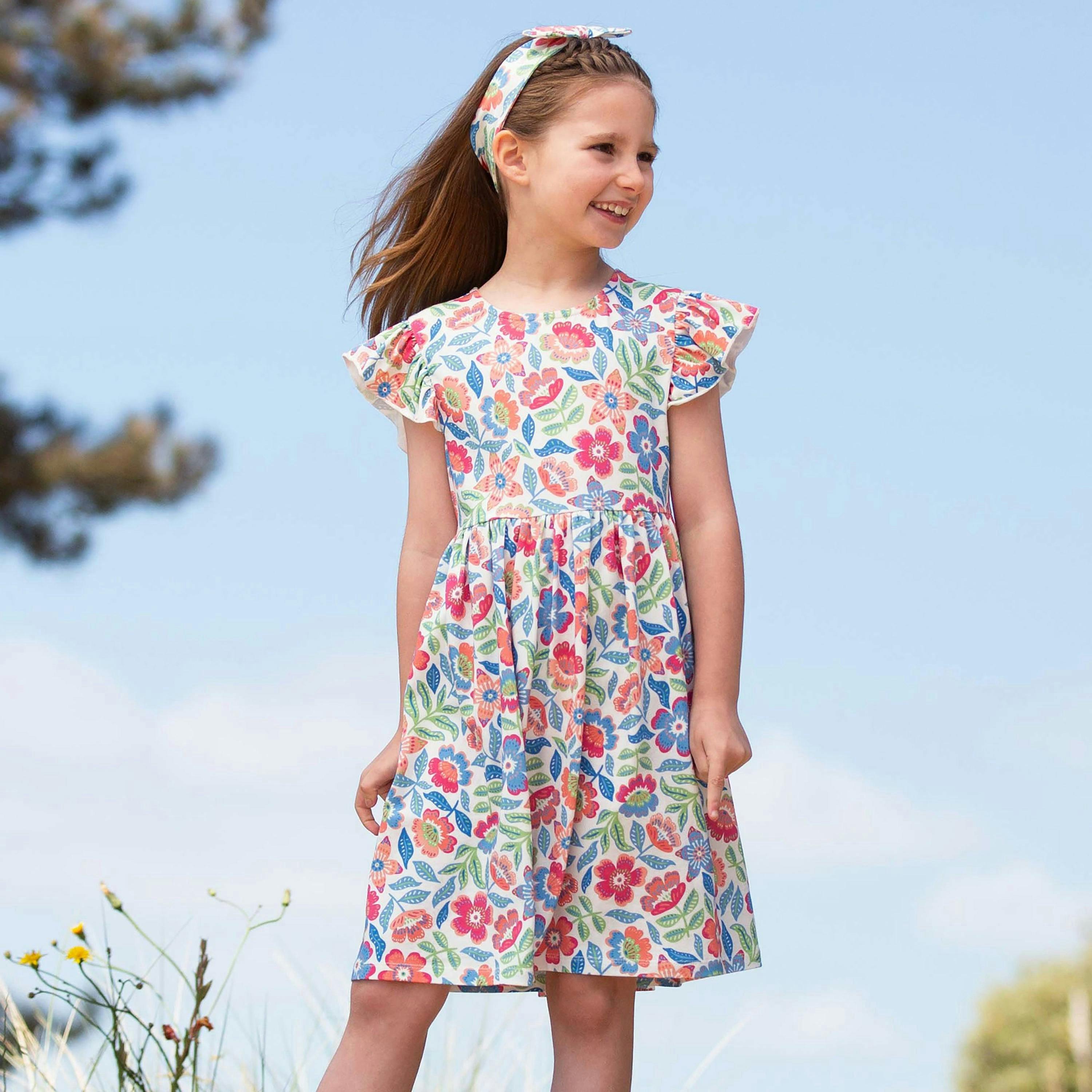 Kids Organic Tropicarnival Dress , view 3 of 6