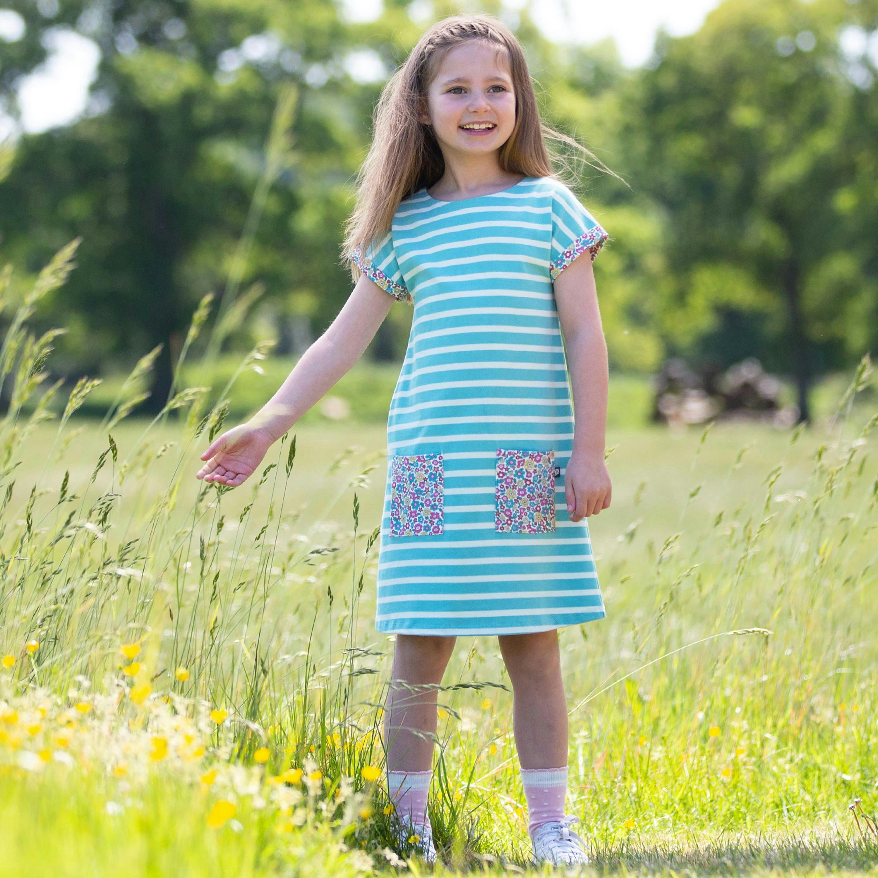 Kids Organic Durdle Door Dress , view 2 of 4
