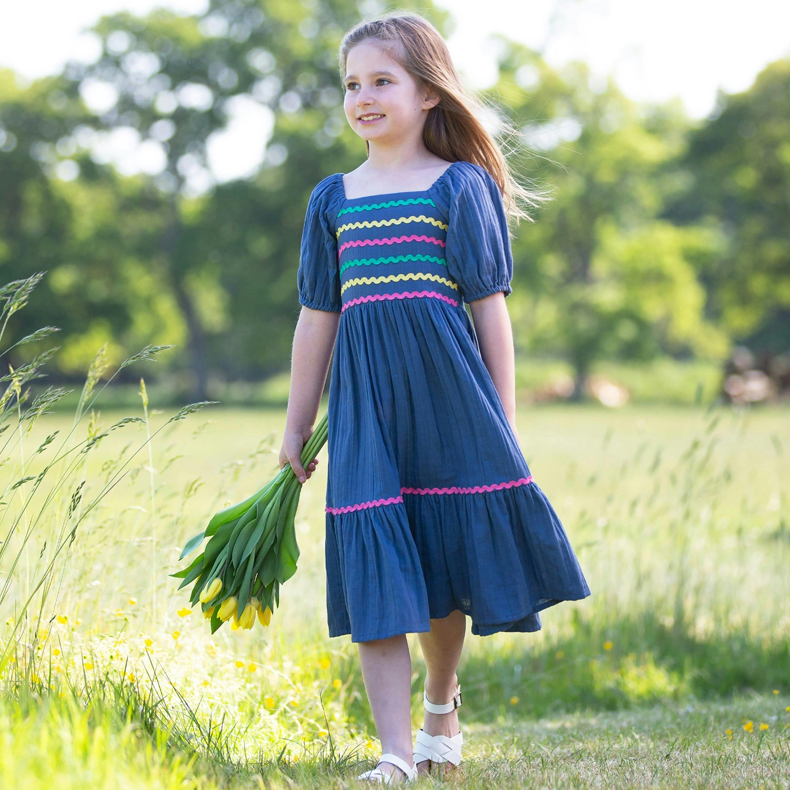 Kids Organic Ric Rac Dress , view 2 of 4
