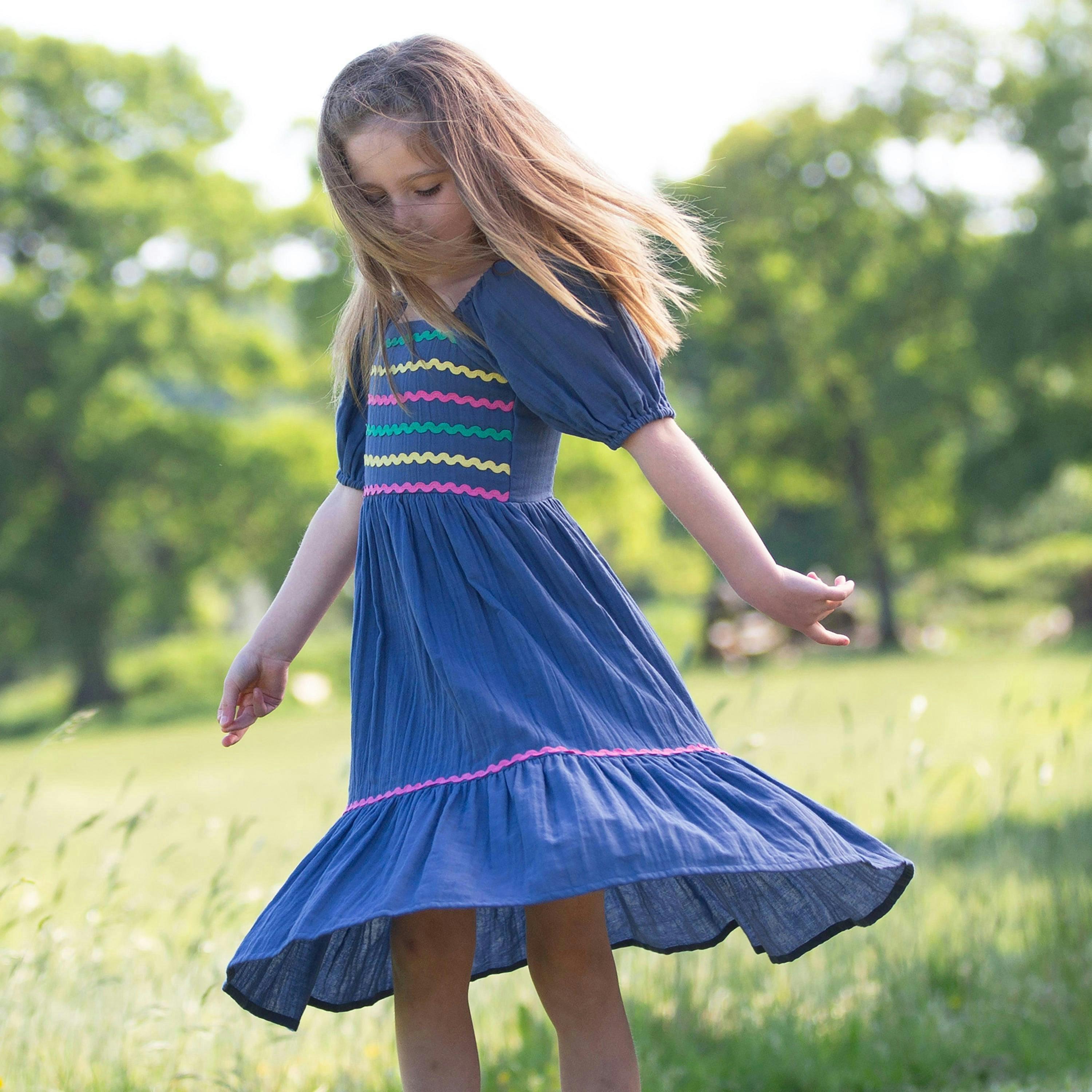 Kids Organic Ric Rac Dress , view 3 of 4