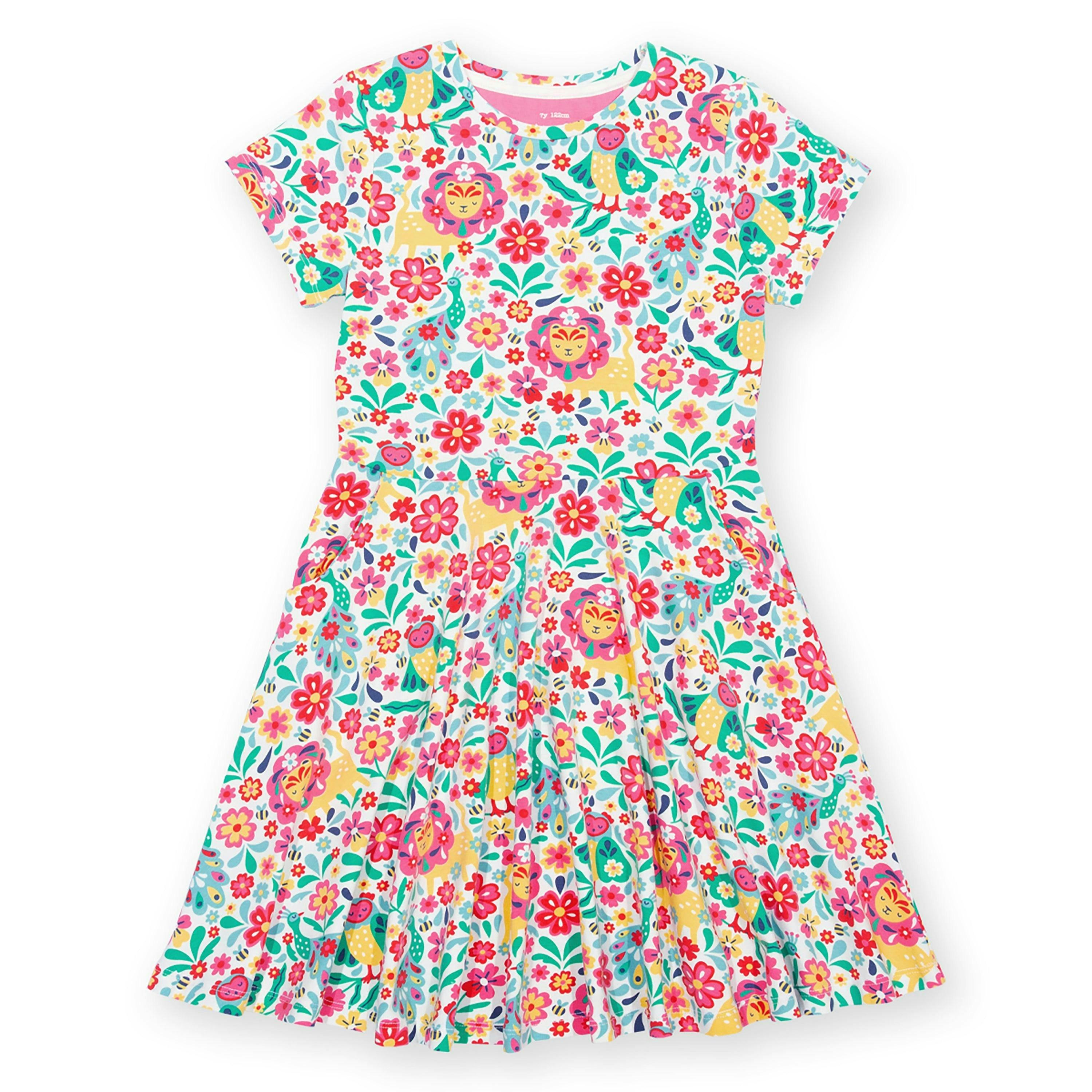 Kids Growing Brave Organic Skater Dress , view 1 of 3