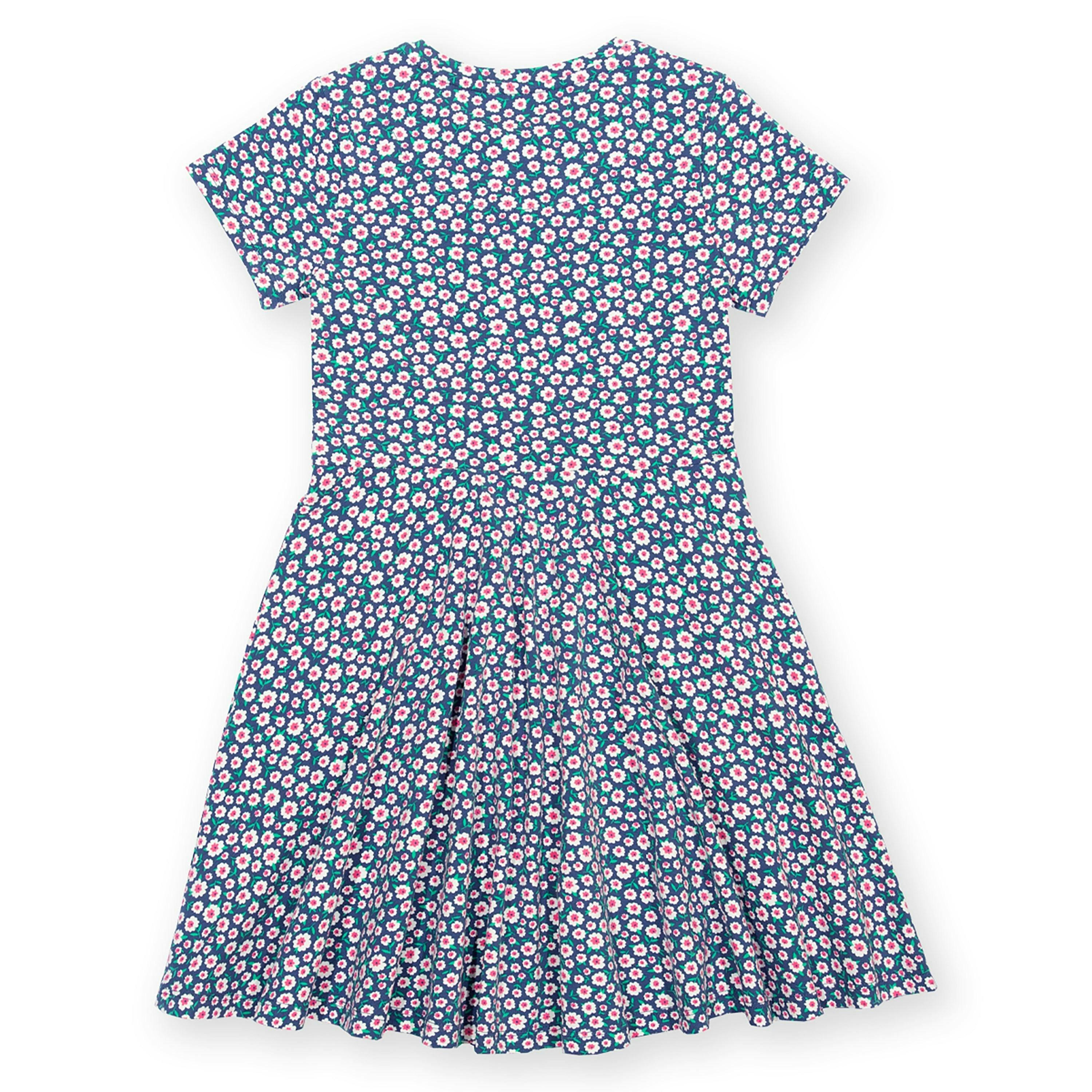 Kids Organic Little Blossom Skater Dress , view 3 of 3