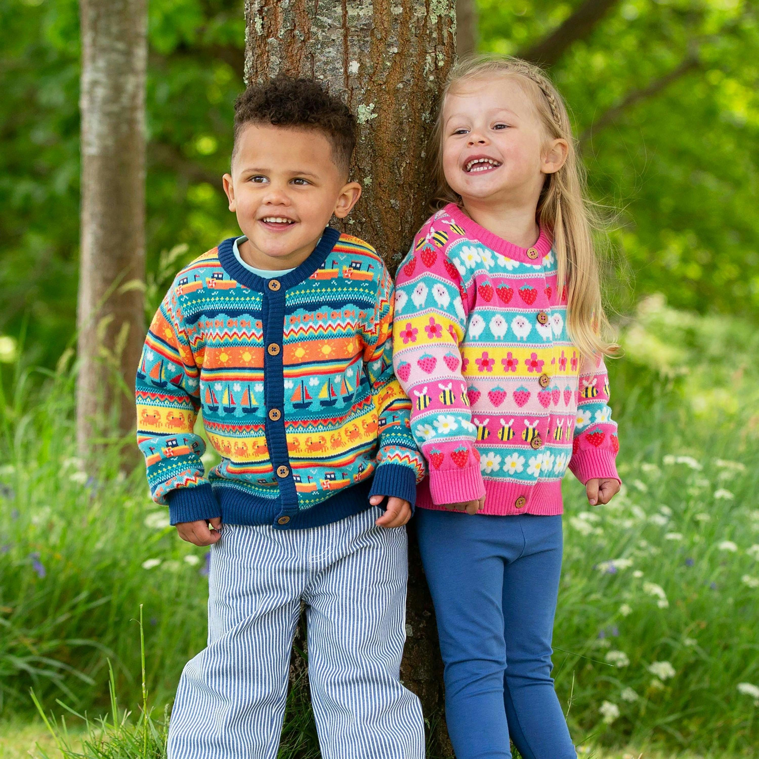 Kids Organic Kaleidoscope Country Cardi , view 3 of 4