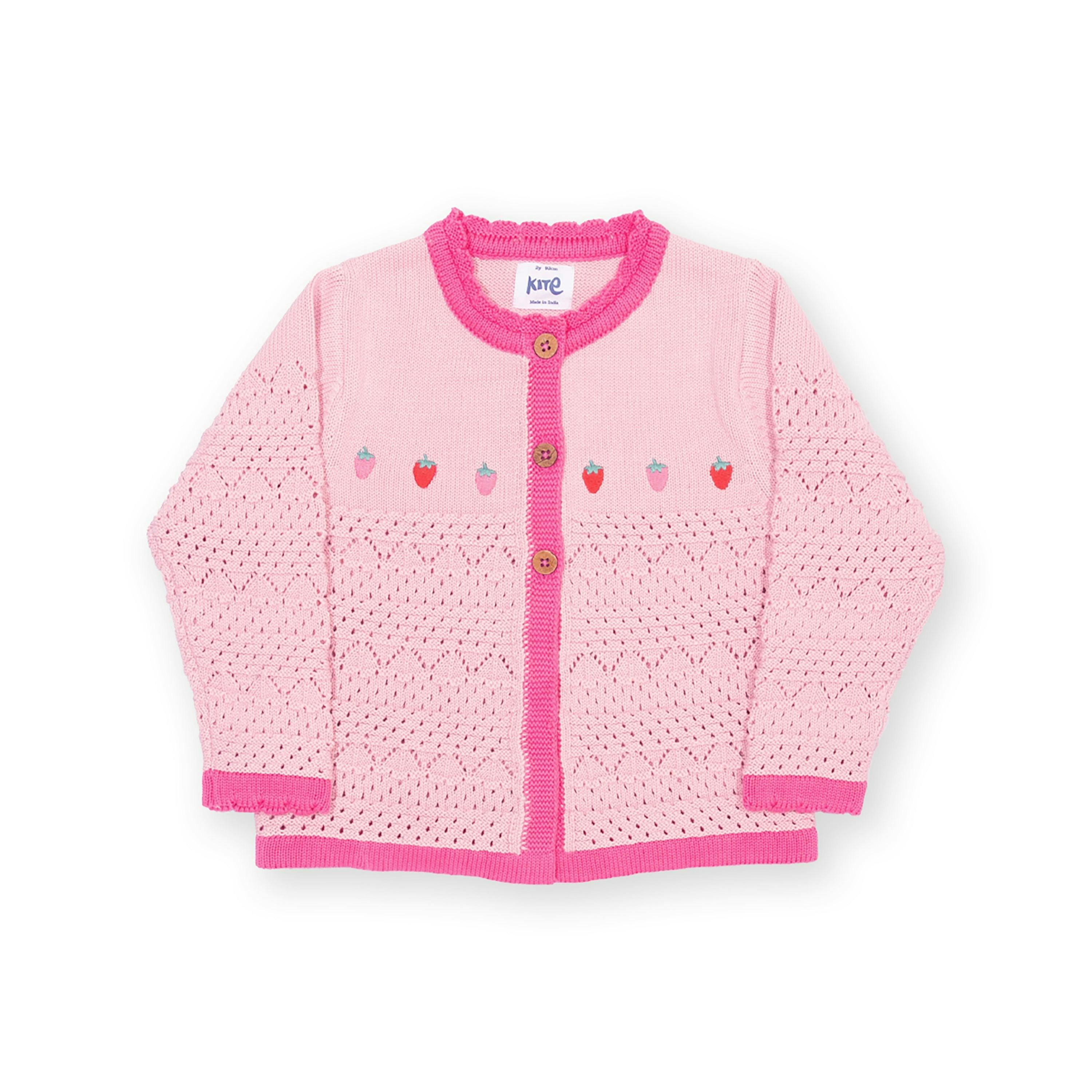 Kids Berry Organic Cardi , view 1 of 3