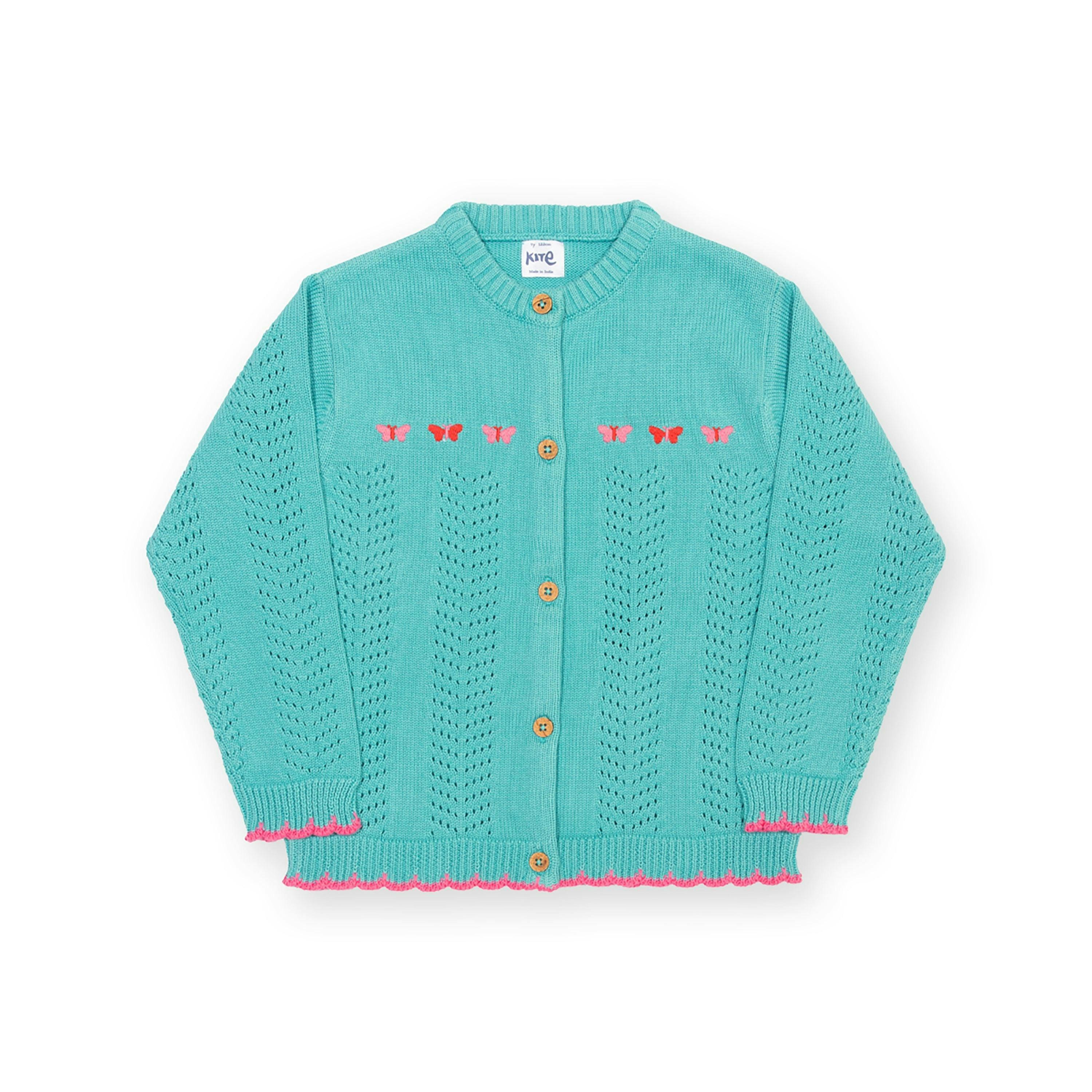 Kids Flutterby Organic Cardi , view 1 of 3