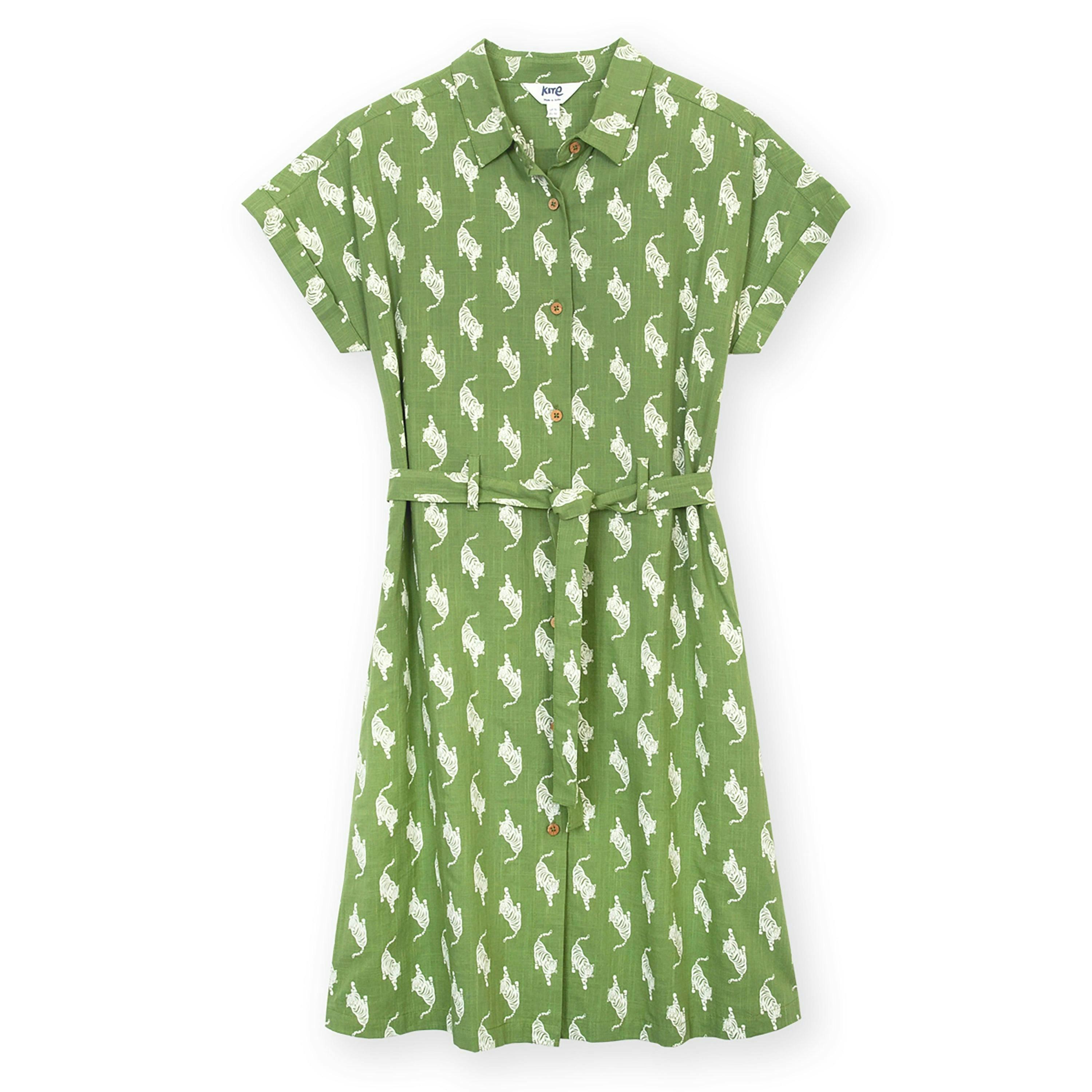Organic Charlton Slub Weave Dress Stay Wild , view 2 of 6