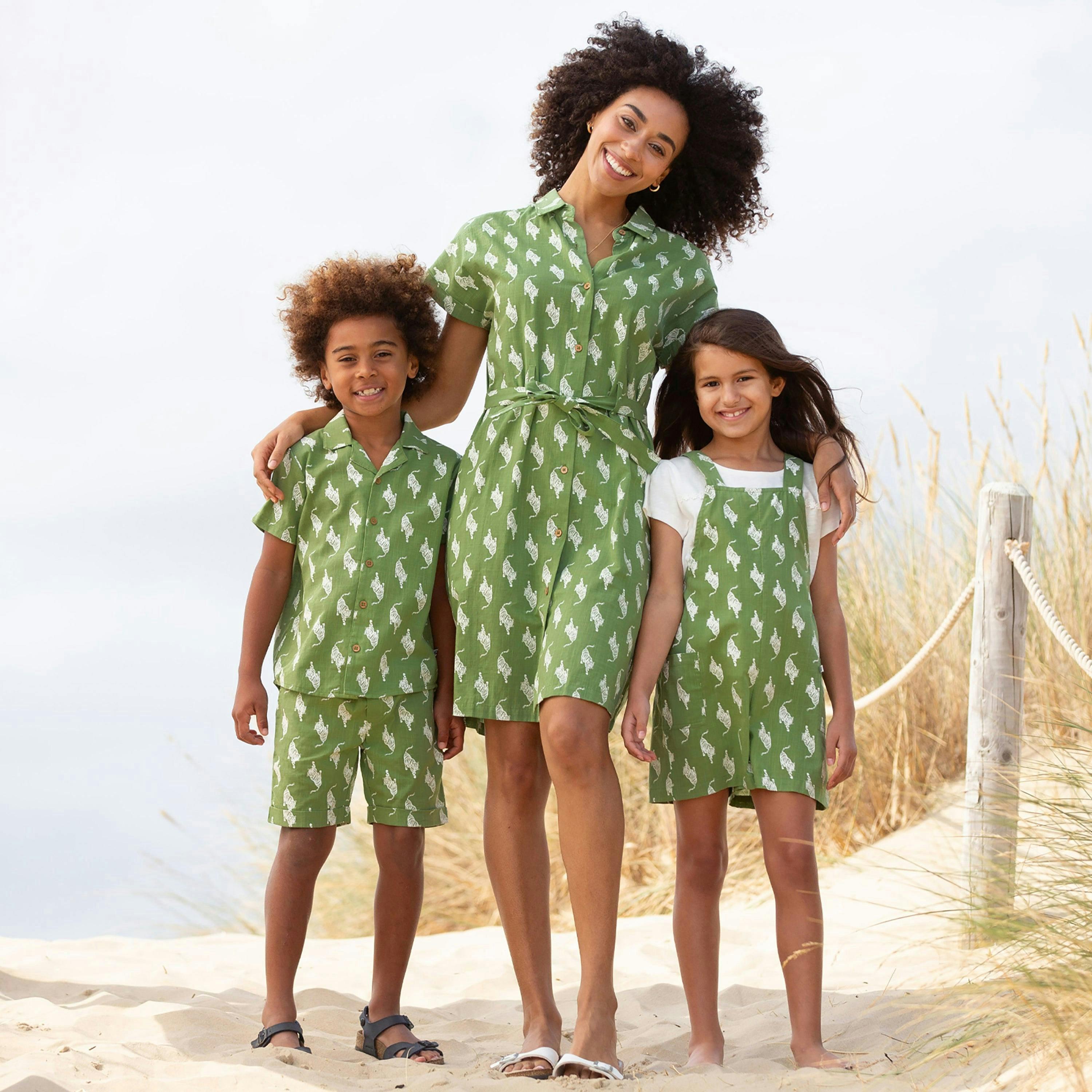 Organic Charlton Slub Weave Dress Stay Wild , view 5 of 6
