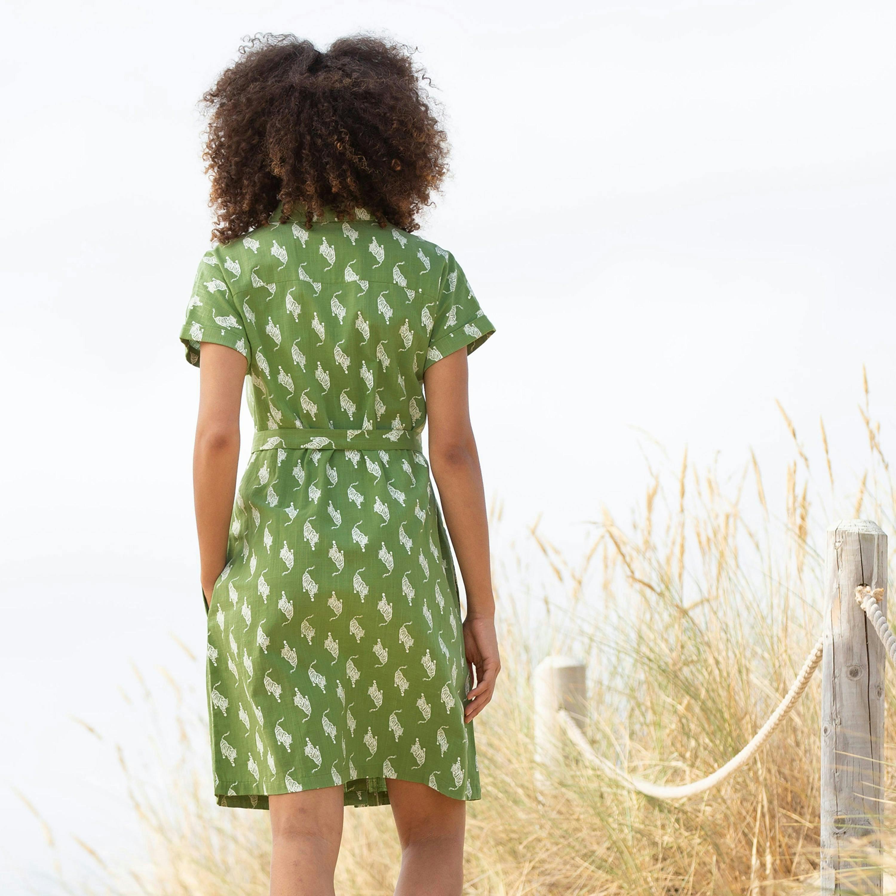 Organic Charlton Slub Weave Dress Stay Wild , view 6 of 6
