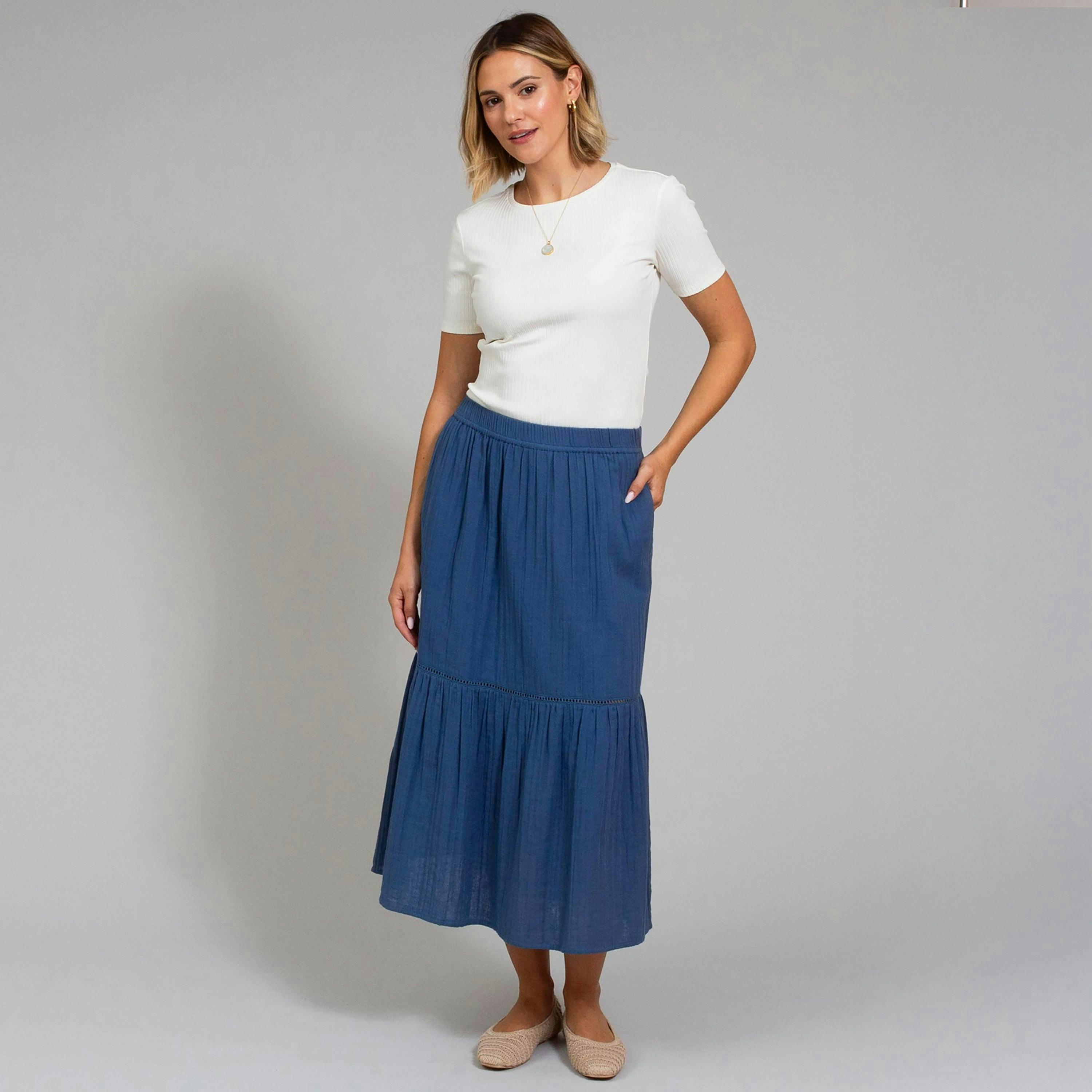 Organic Chickerell Muslin Skirt , view 1 of 3