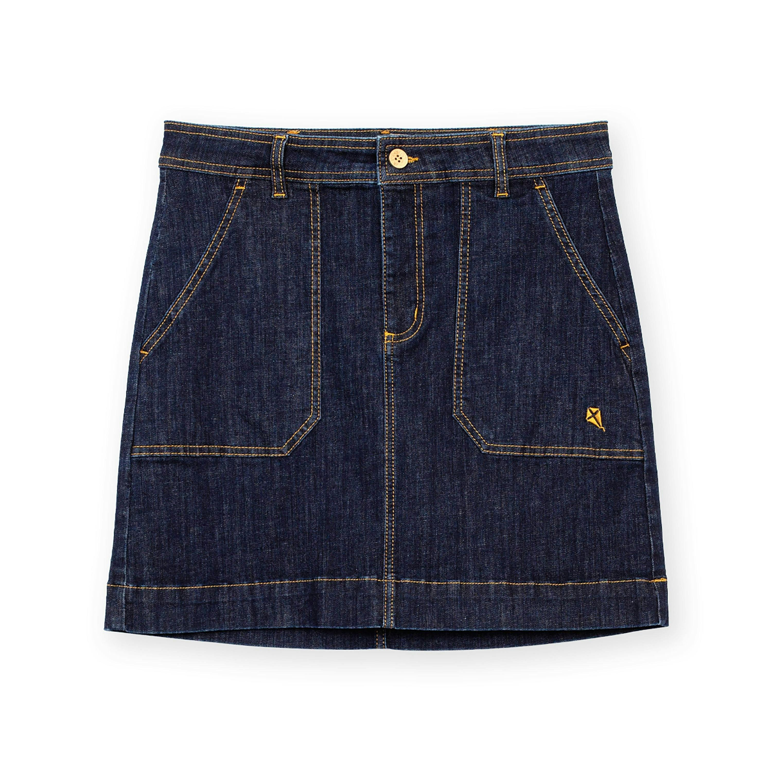 Organic Bradpole Denim Skirt , view 2 of 5