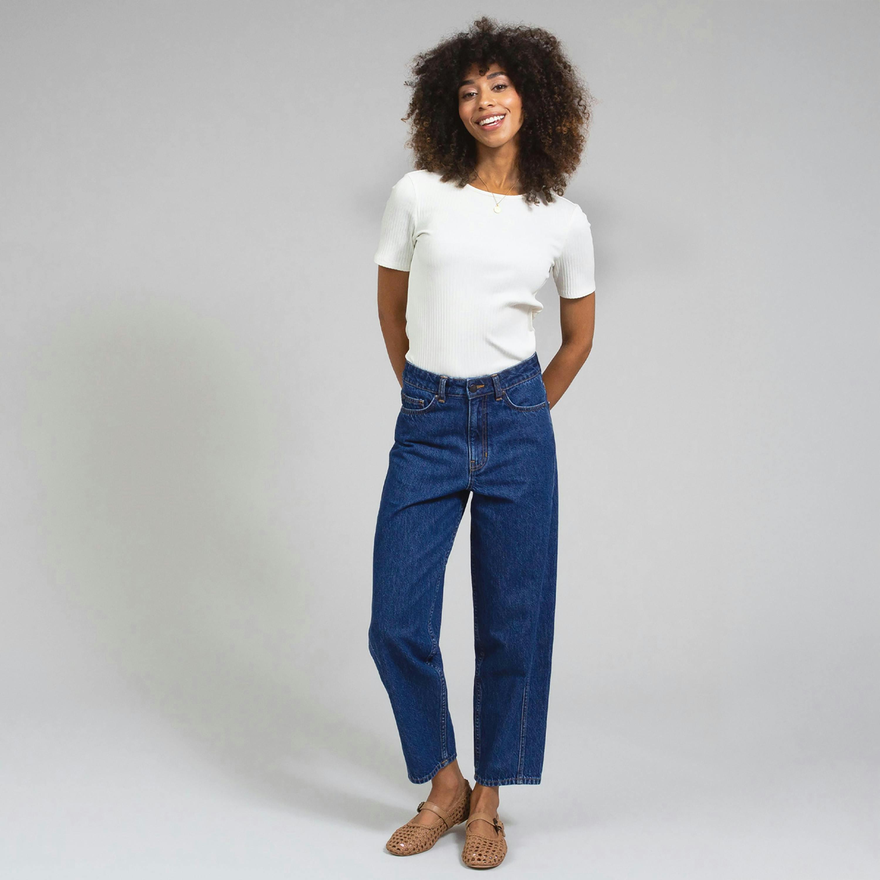 Baiter Barrel Leg Ankle Grazer Jeans , view 1 of 3
