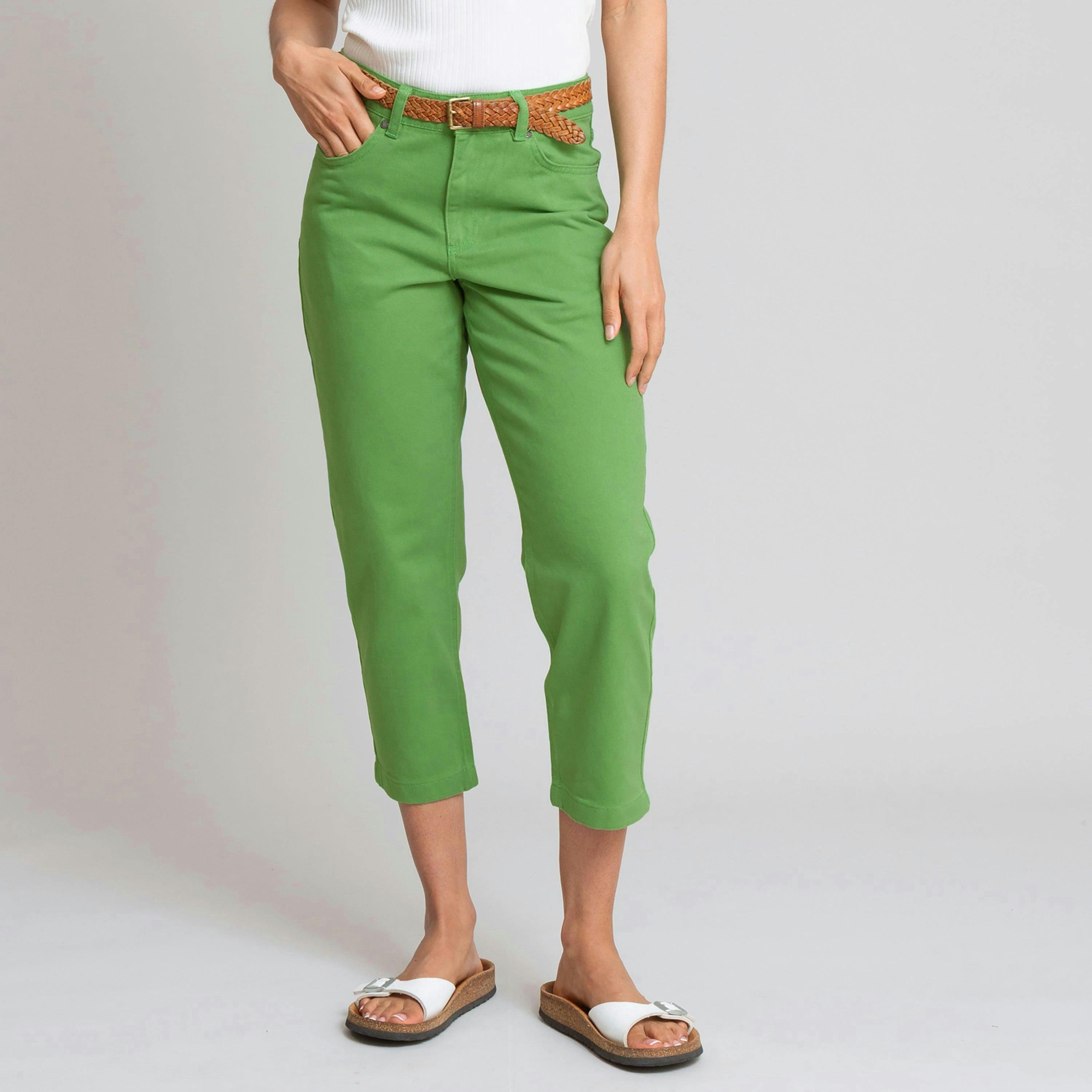 Organic Newton Cropped Straight Leg Jeans Ivy , view 3 of 5