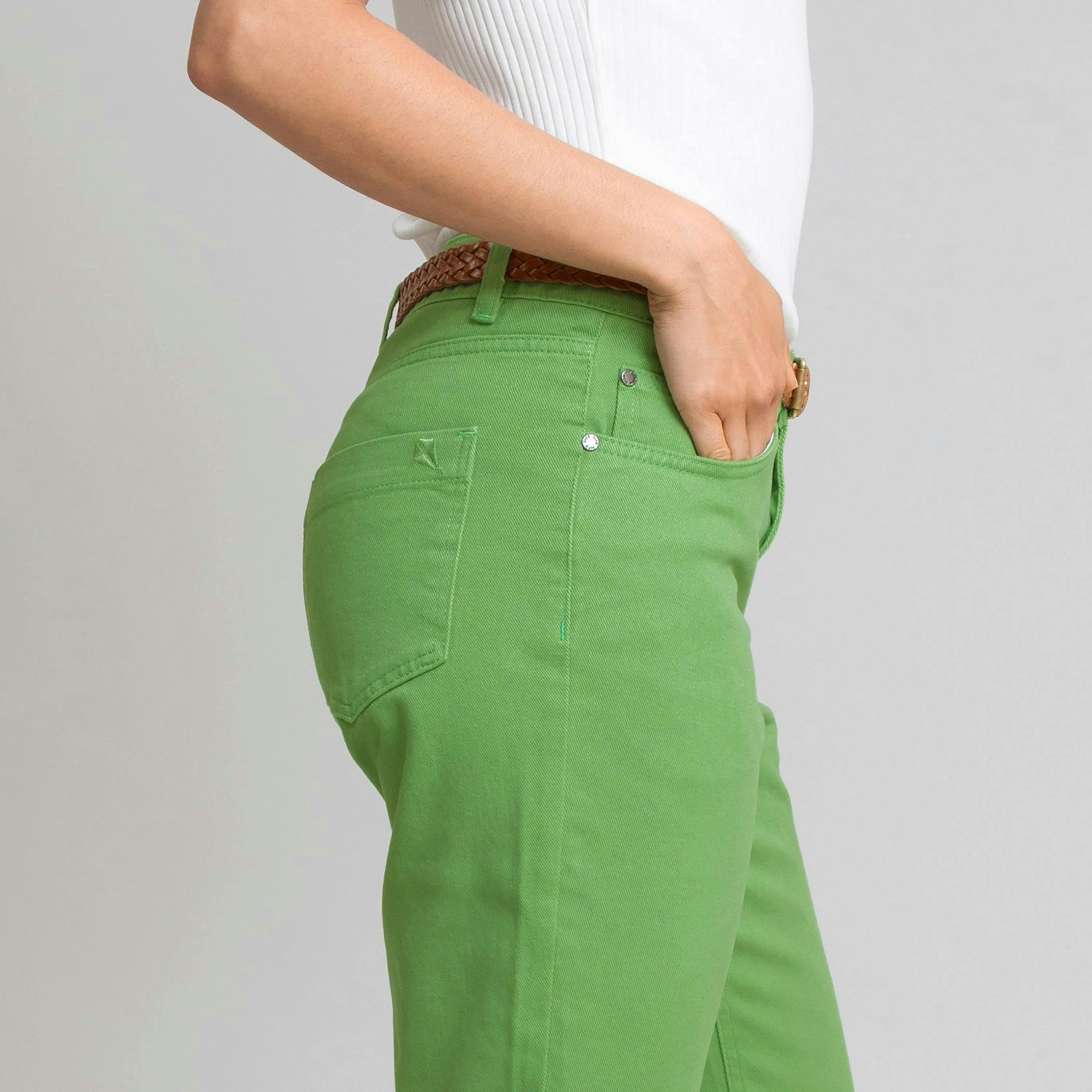 Organic Newton Cropped Straight Leg Jeans Ivy , view 4 of 5