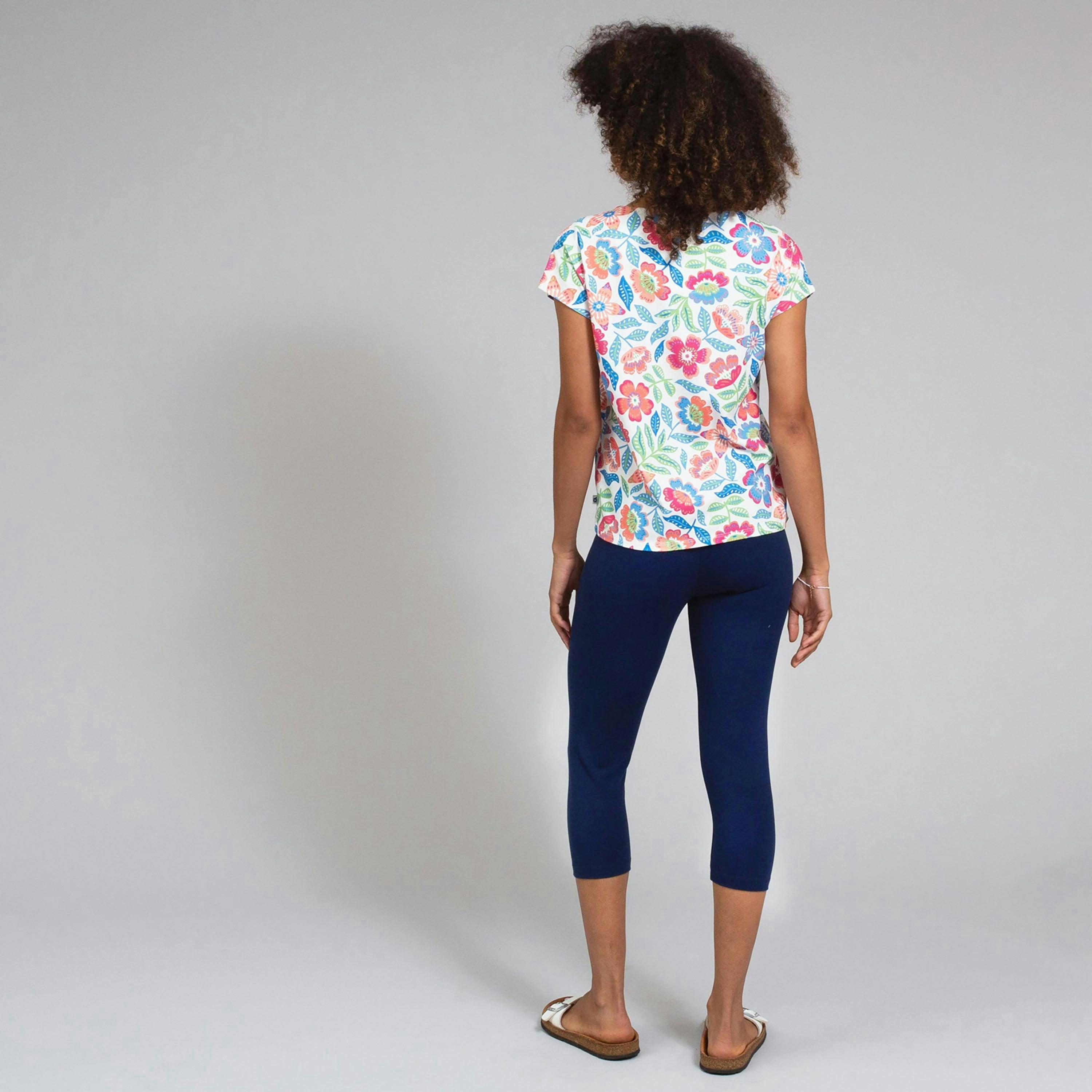 Organic Holt Cropped Leggings Midnight , view 4 of 4