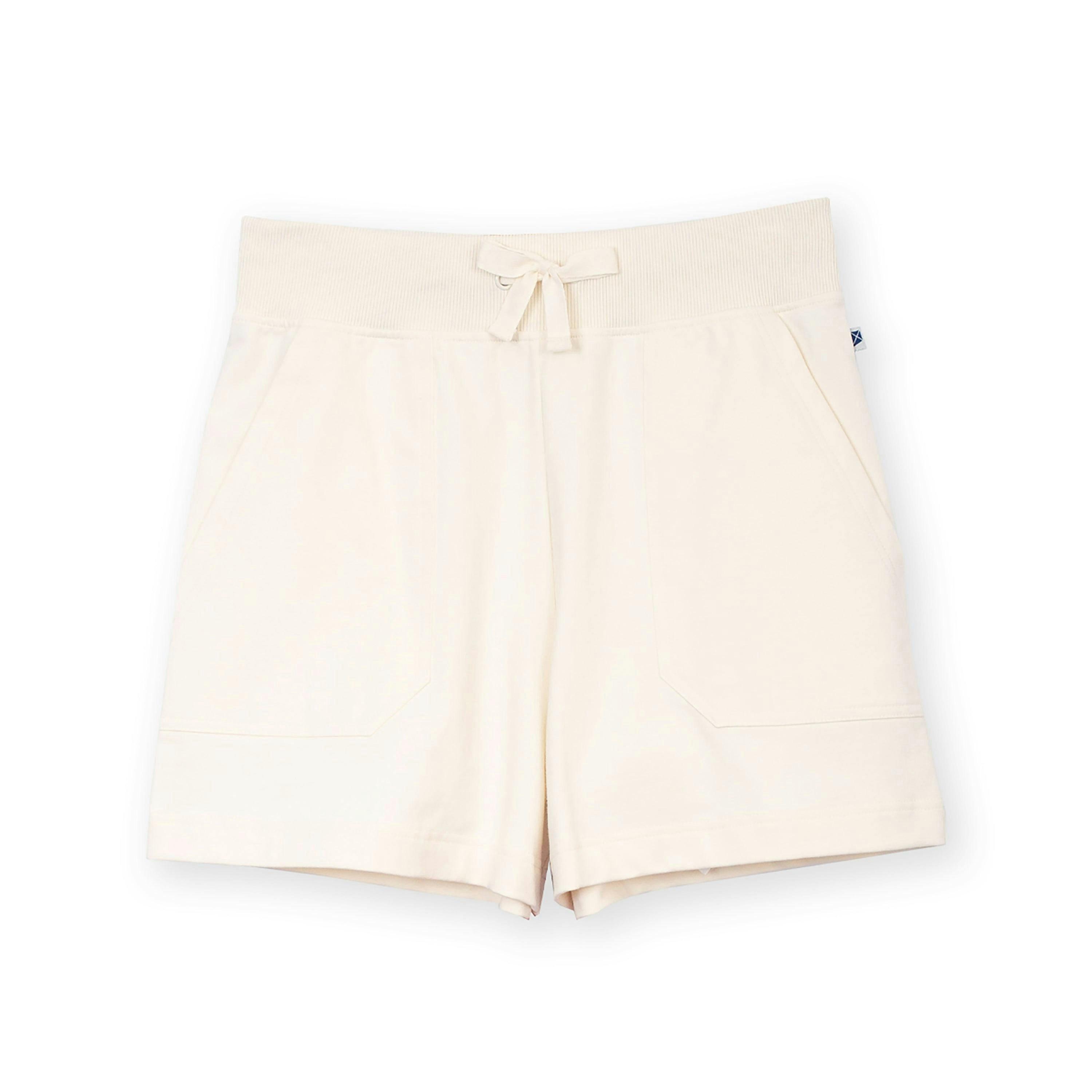 Organic Hazelbury Jersey Shorts Off-White , view 2 of 4