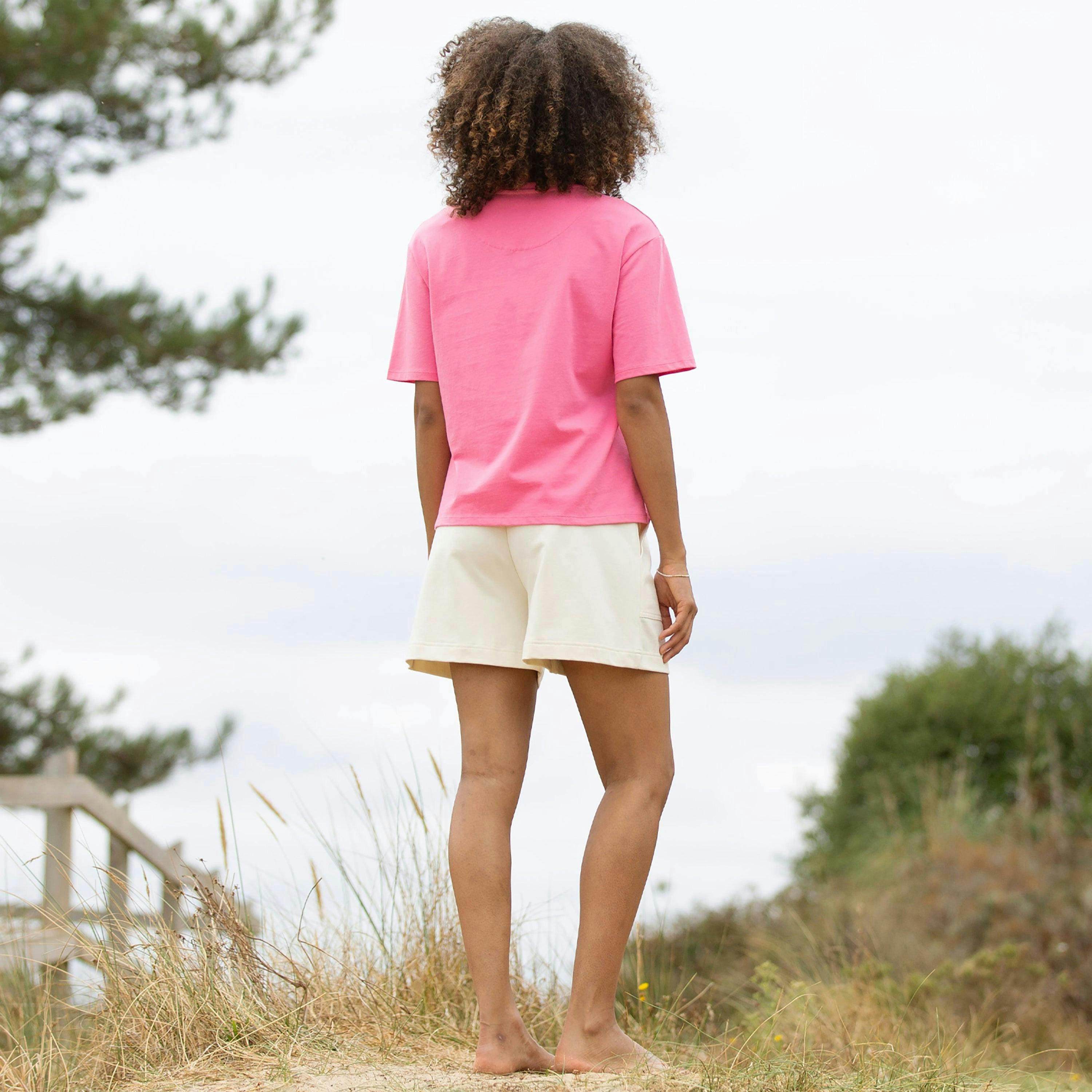 Organic Hazelbury Jersey Shorts Off-White , view 4 of 4