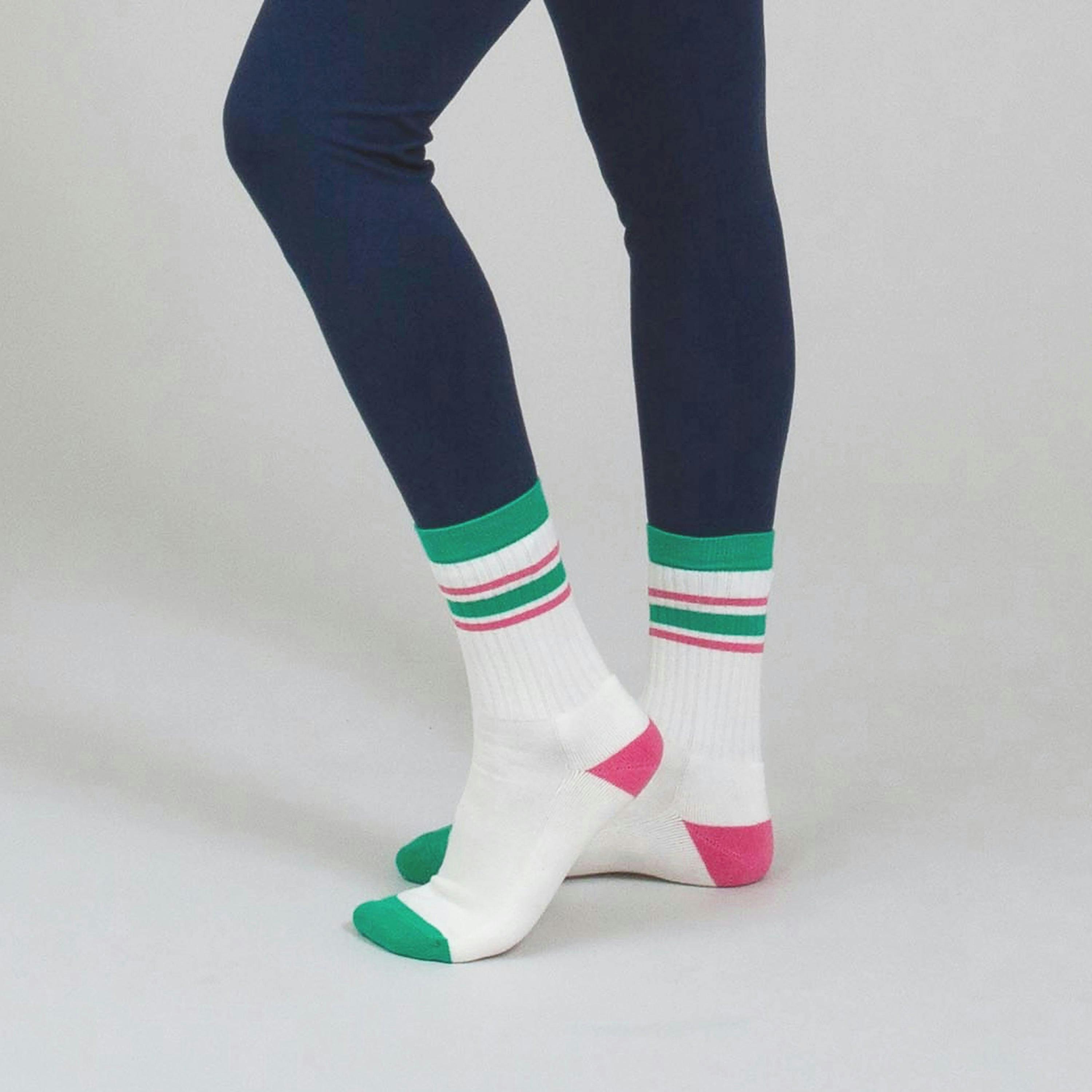 Organic Stripy Sports Socks , view 3 of 3