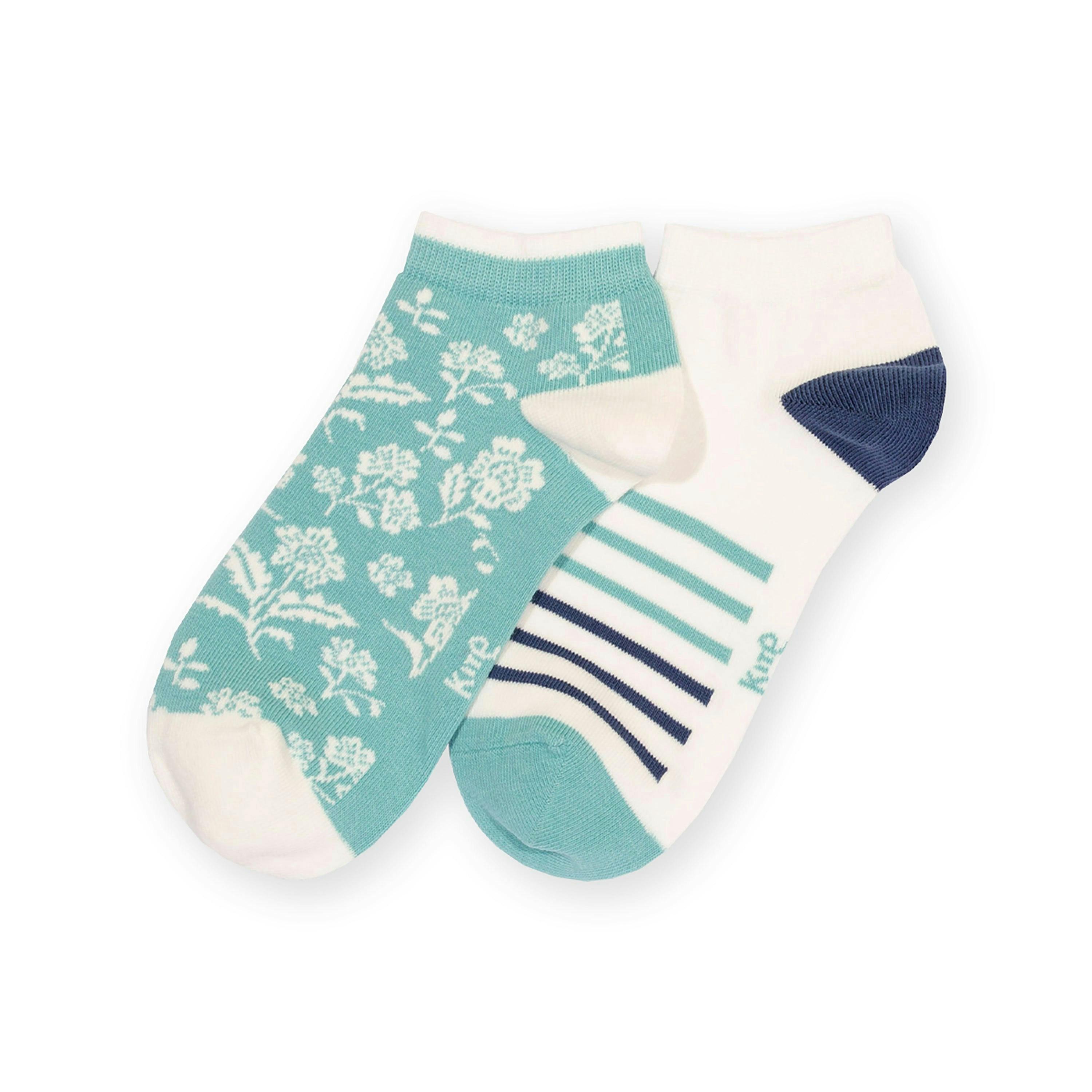 Organic Ocean Bloom Trainer Socks , view 1 of 1