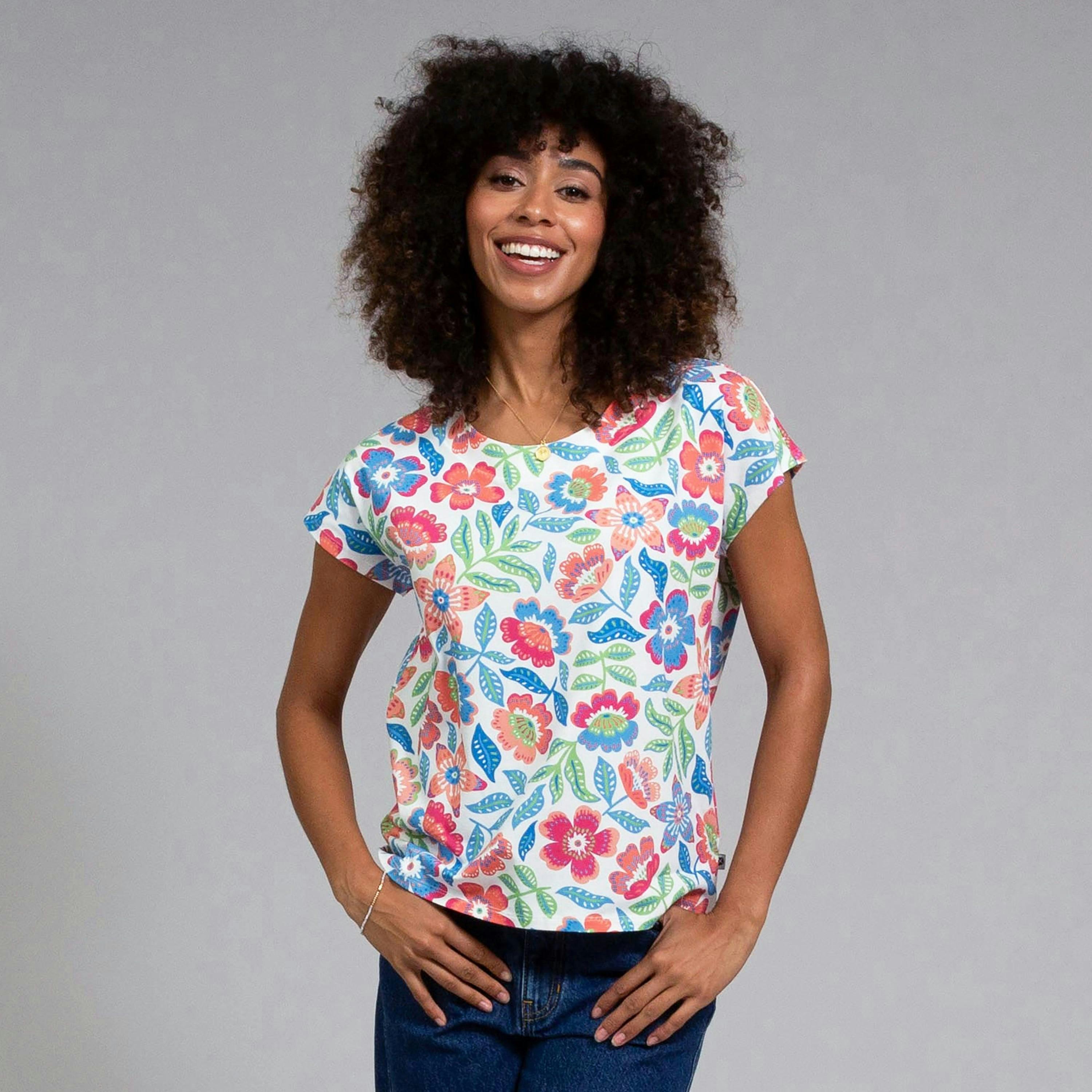 Alum Organic Jersey Top Tropicarnival , view 1 of 3