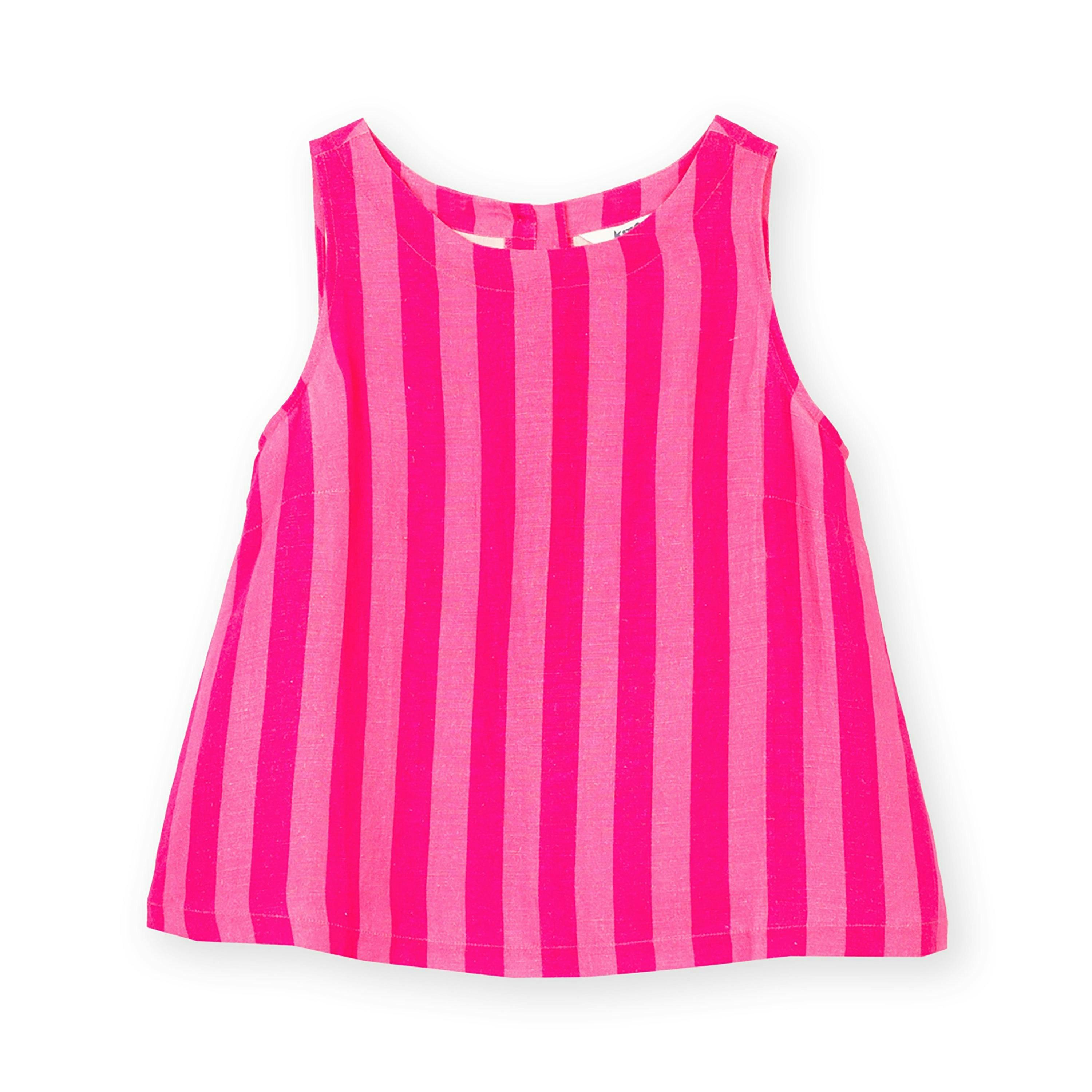 Askerswell Sleeveless Woven Top Azalea Stripe , view 2 of 5