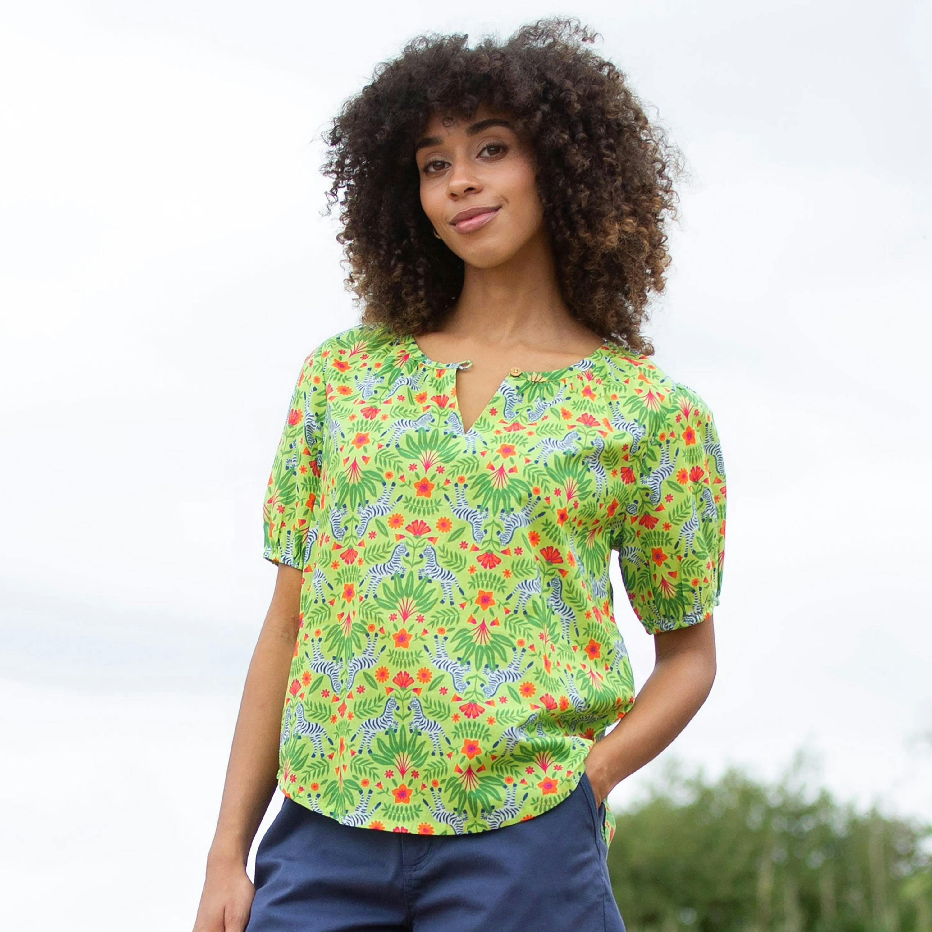 Organic Tincleton Cambric Blouse Dazzle , view 1 of 3