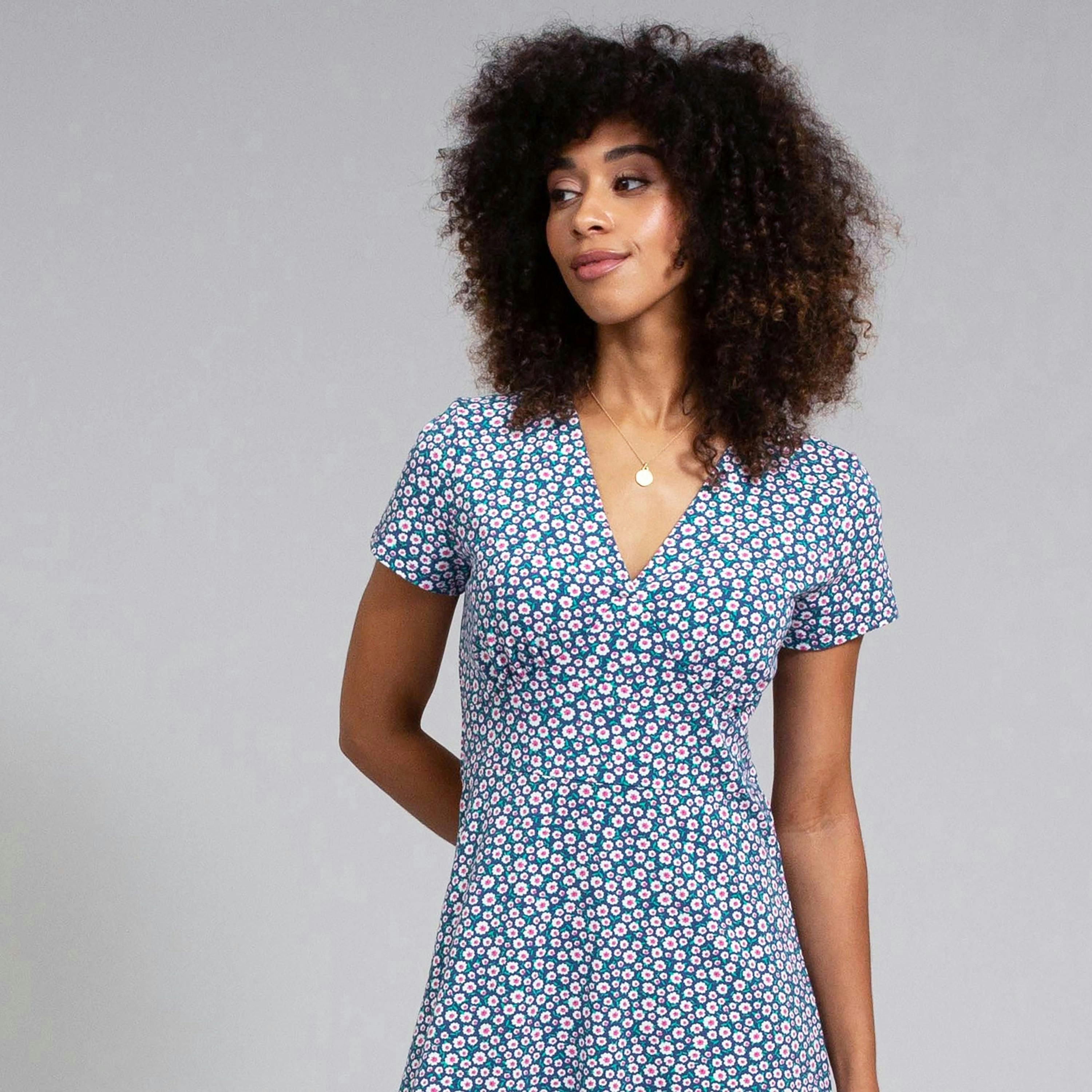 Organic Cheselbourne Jersey Dress Little Blossom , view 3 of 4
