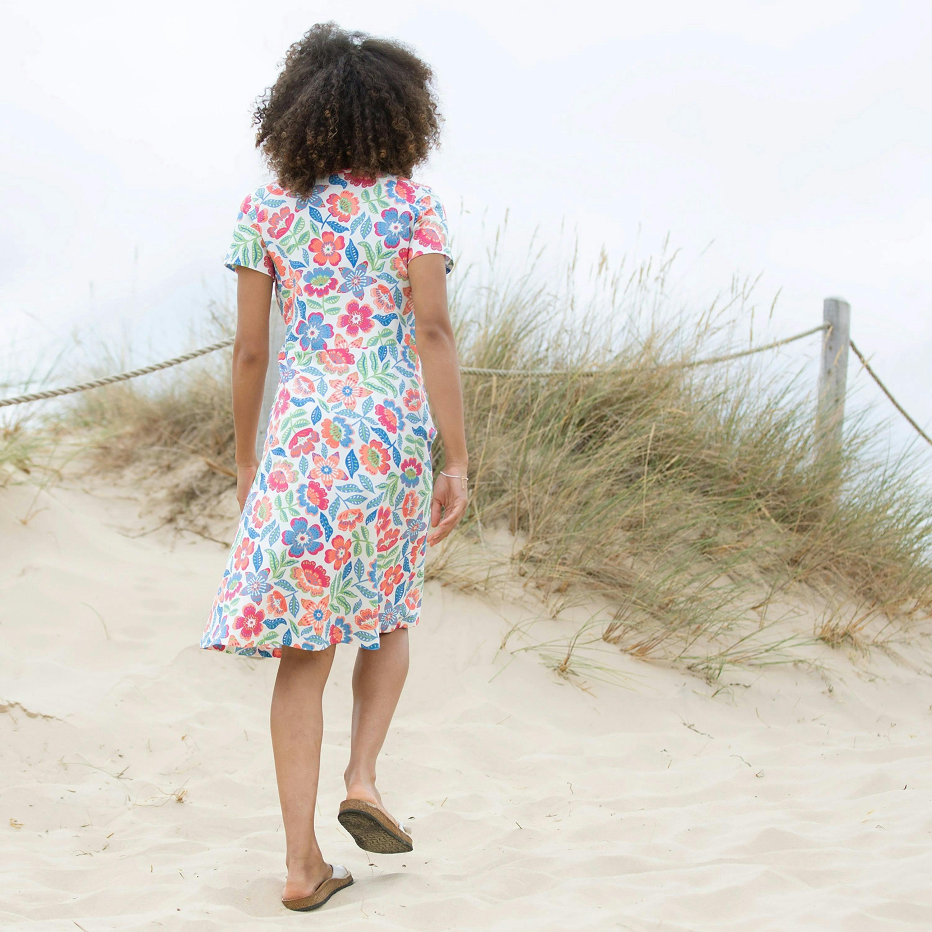 Organic Cheselbourne Jersey Dress Tropicarnival , view 4 of 4