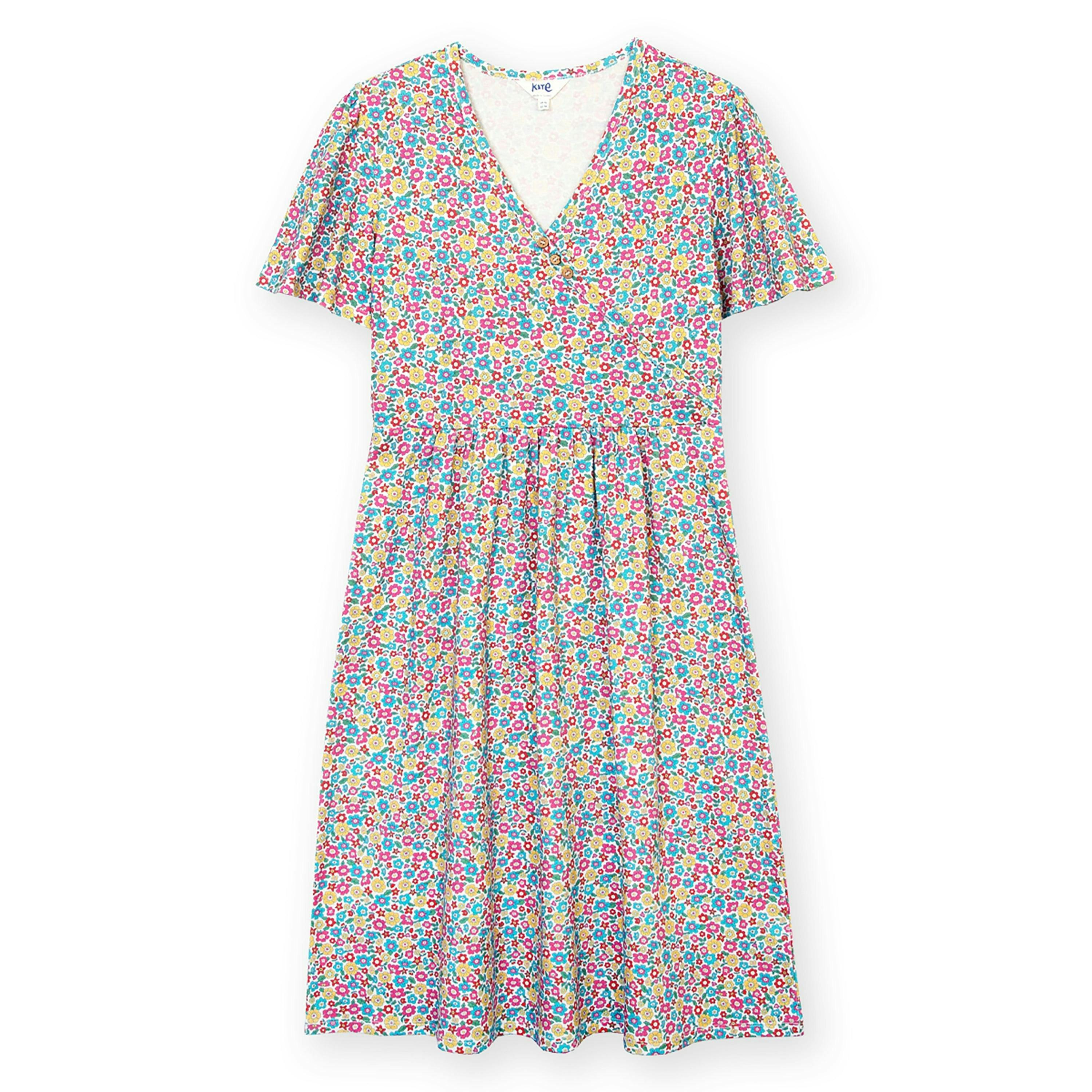 Organic Highcliffe Jersey Dress Born To Bloom , view 2 of 4