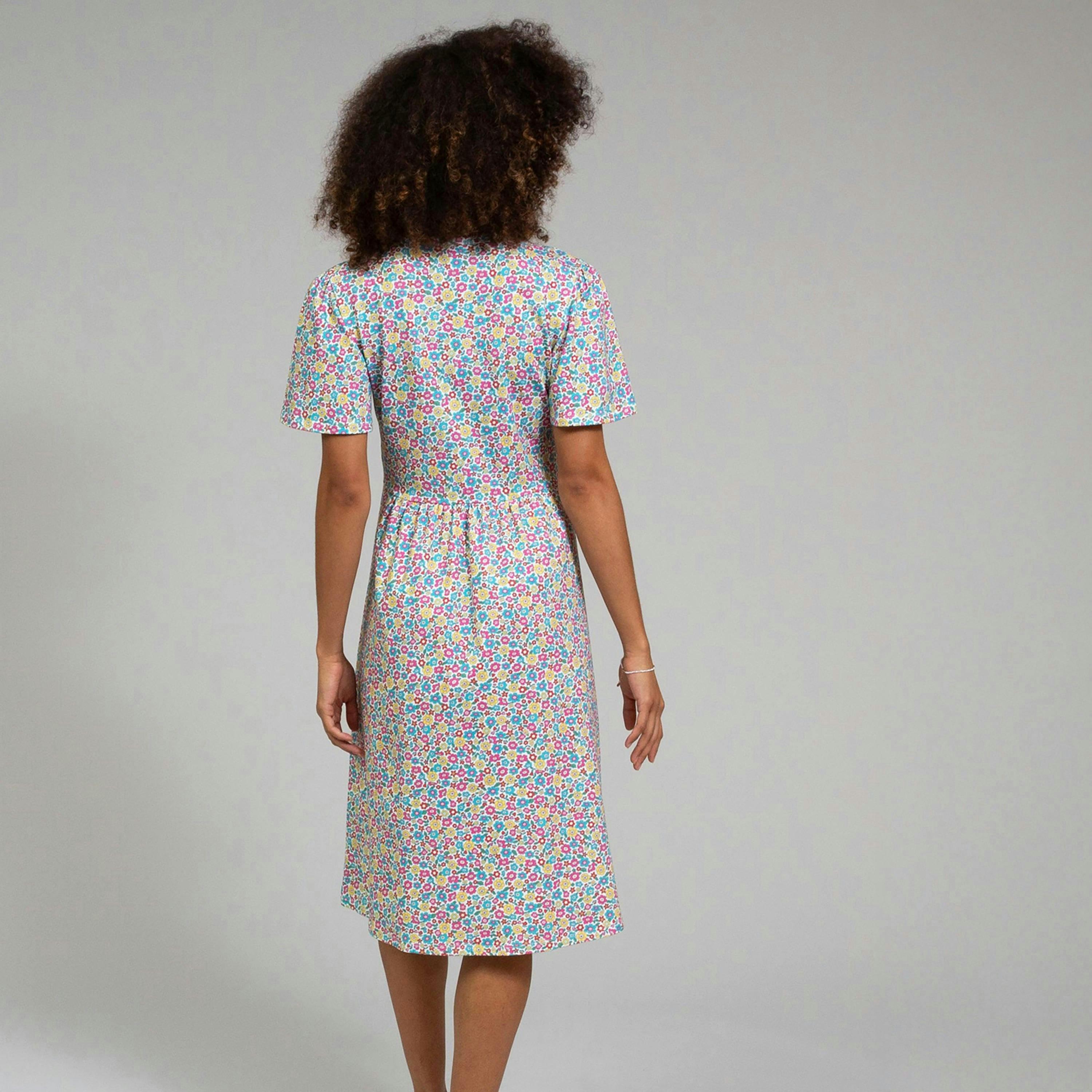 Organic Highcliffe Jersey Dress Born To Bloom , view 4 of 4