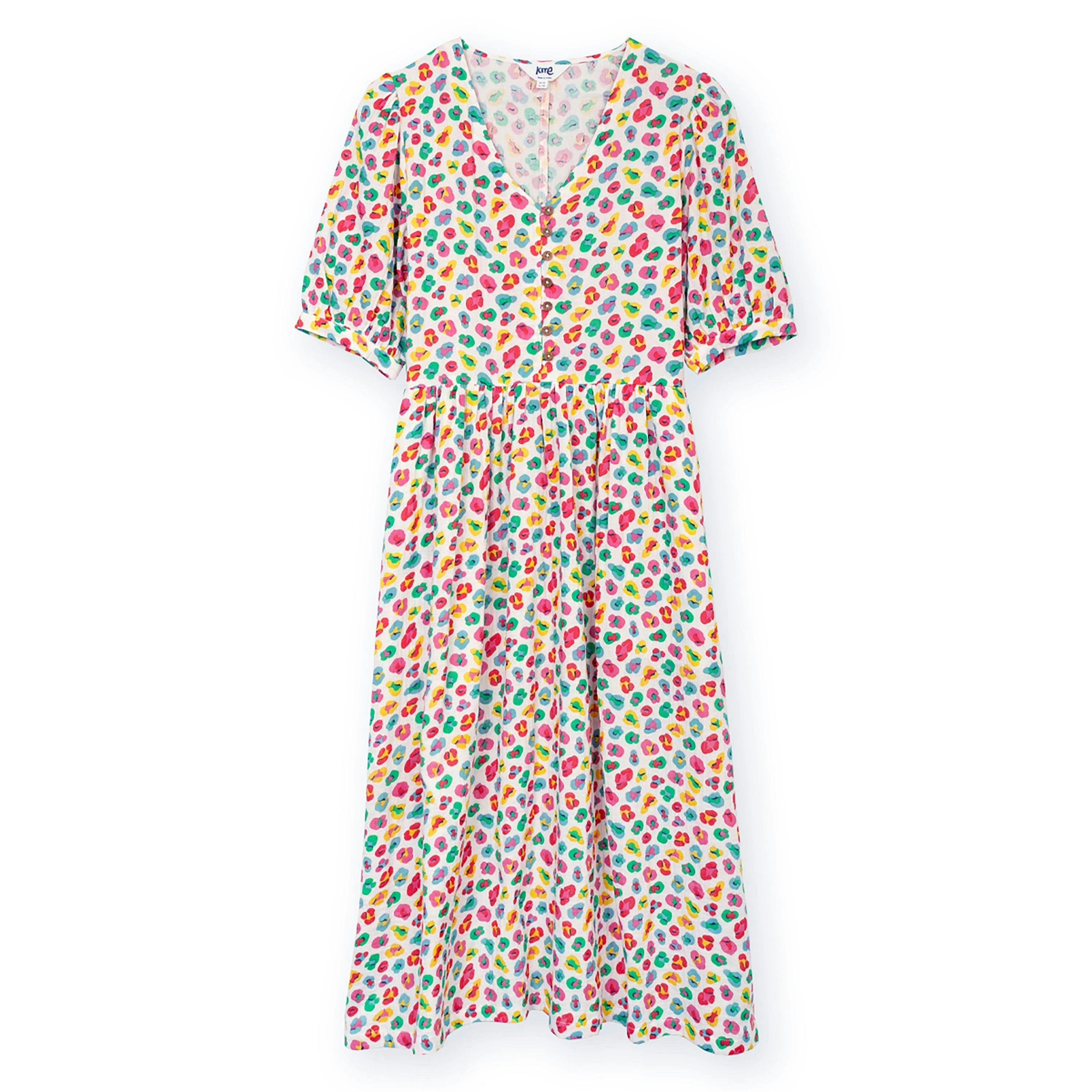 Organic Worgret Muslin Dress Wild And Free , view 2 of 5