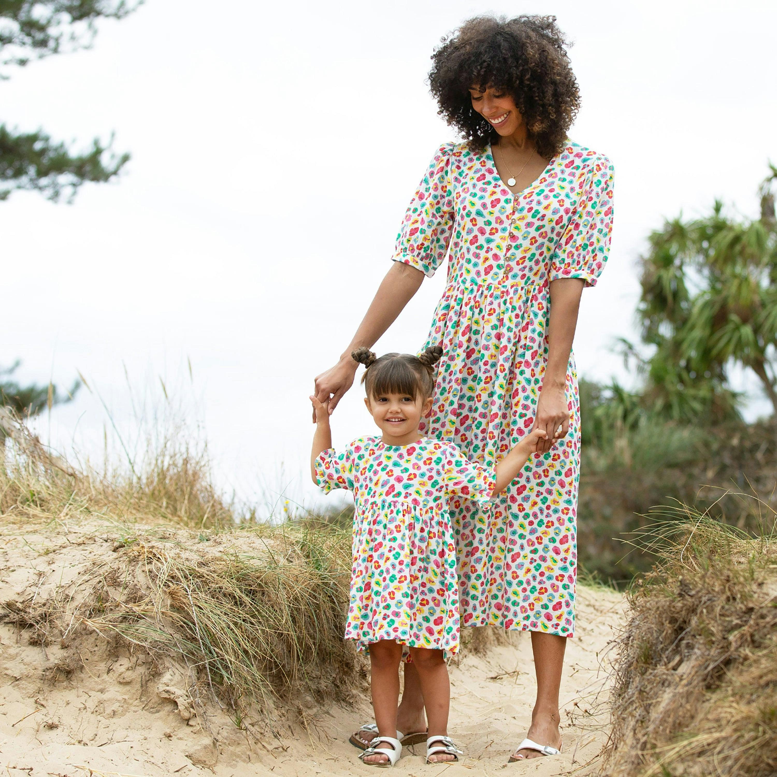 Organic Worgret Muslin Dress Wild And Free , view 4 of 5