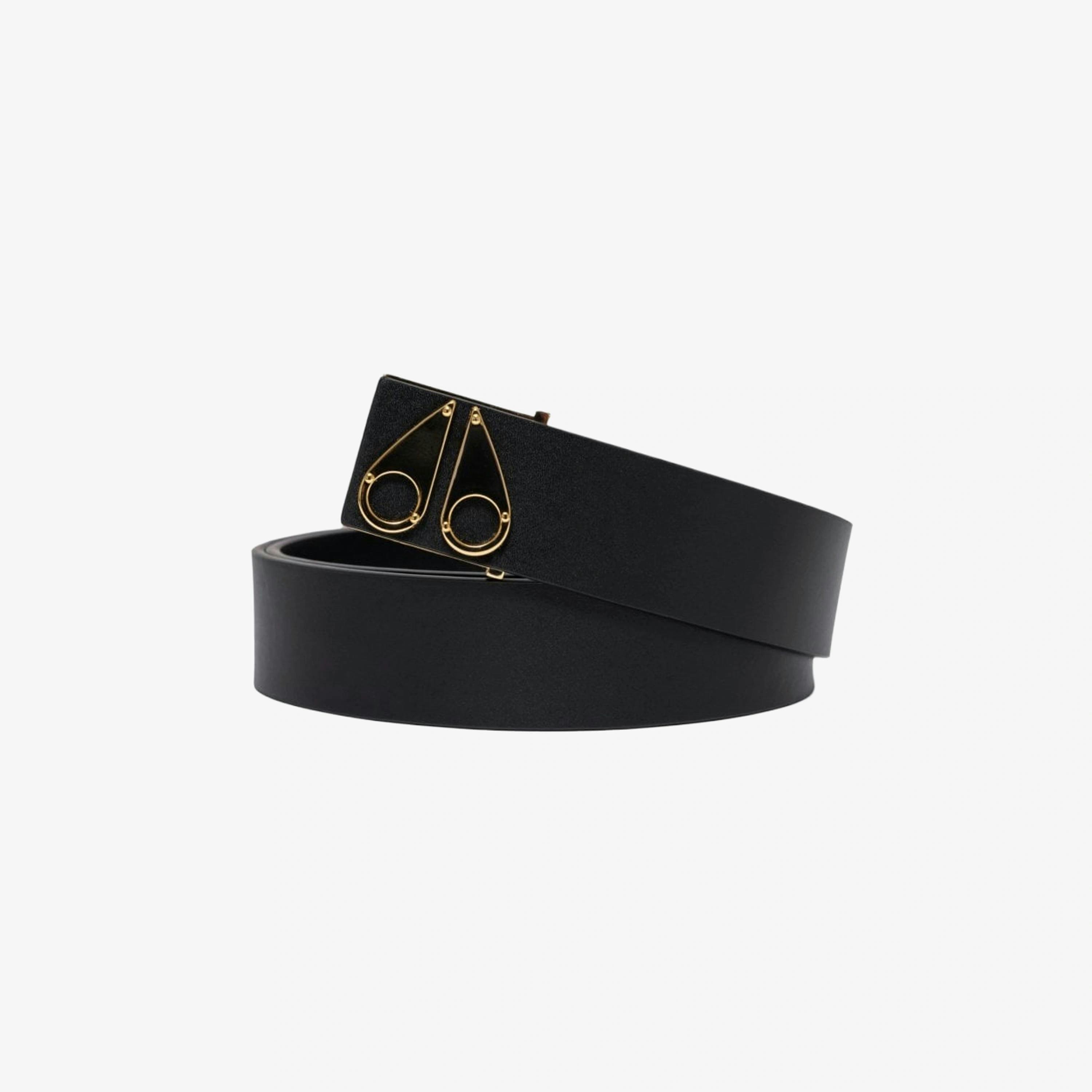 Moose Knuckles Belt  in Black , view 3 of 4